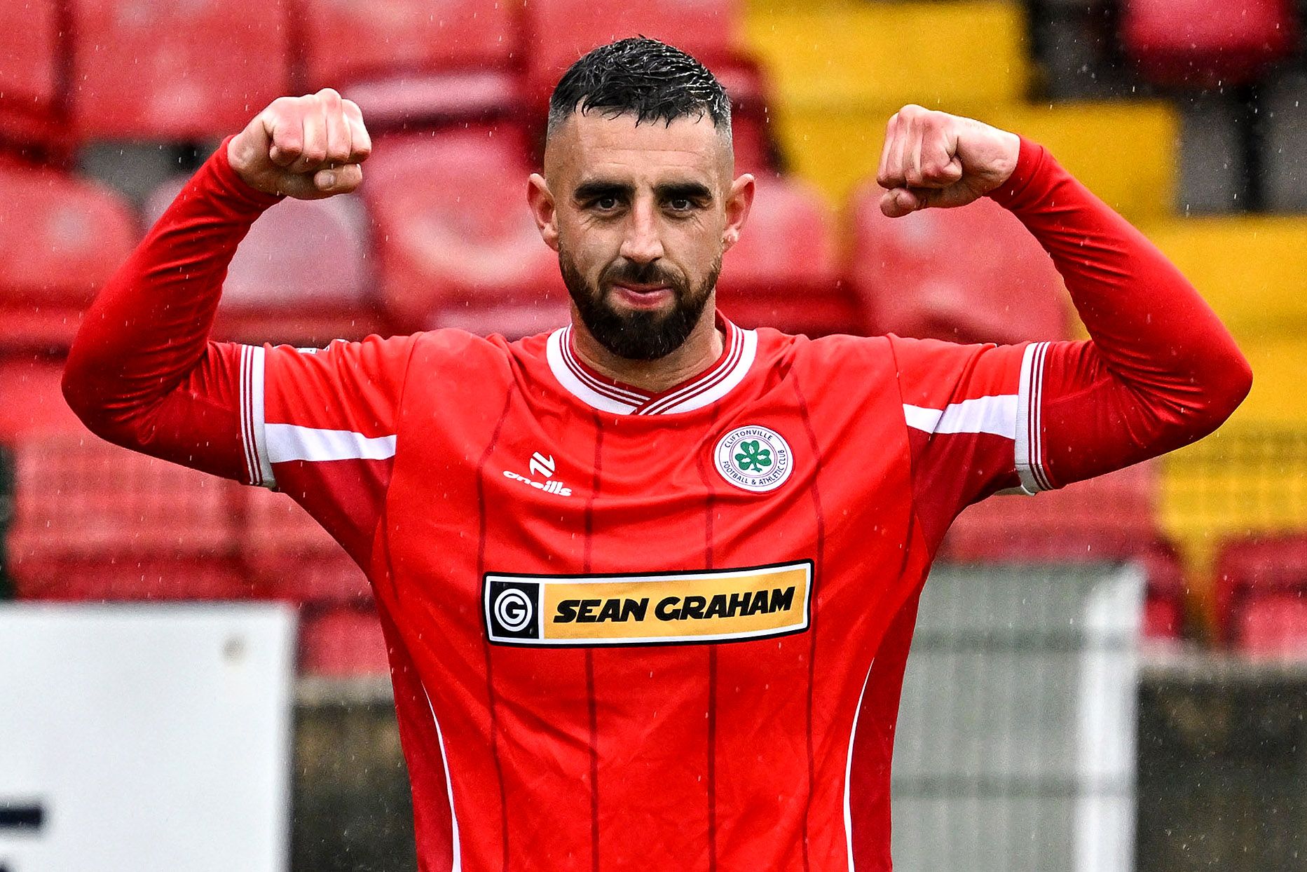 OPENER: Joe \'The Goal\' Gormley scores in yet another campaign for the Reds