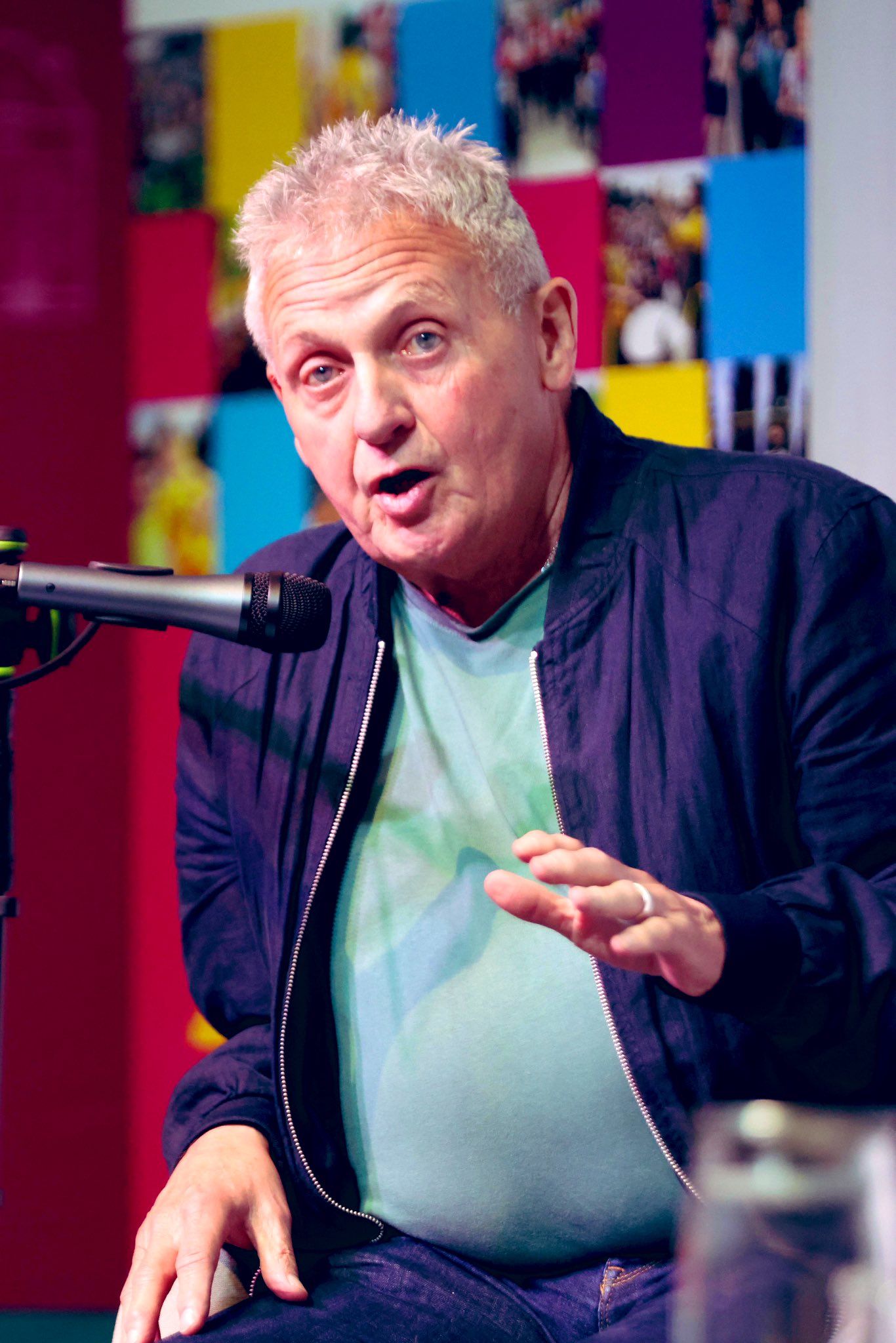 KINCORA BOOK: Chris Moore during a talk at Féile an Phobail last month