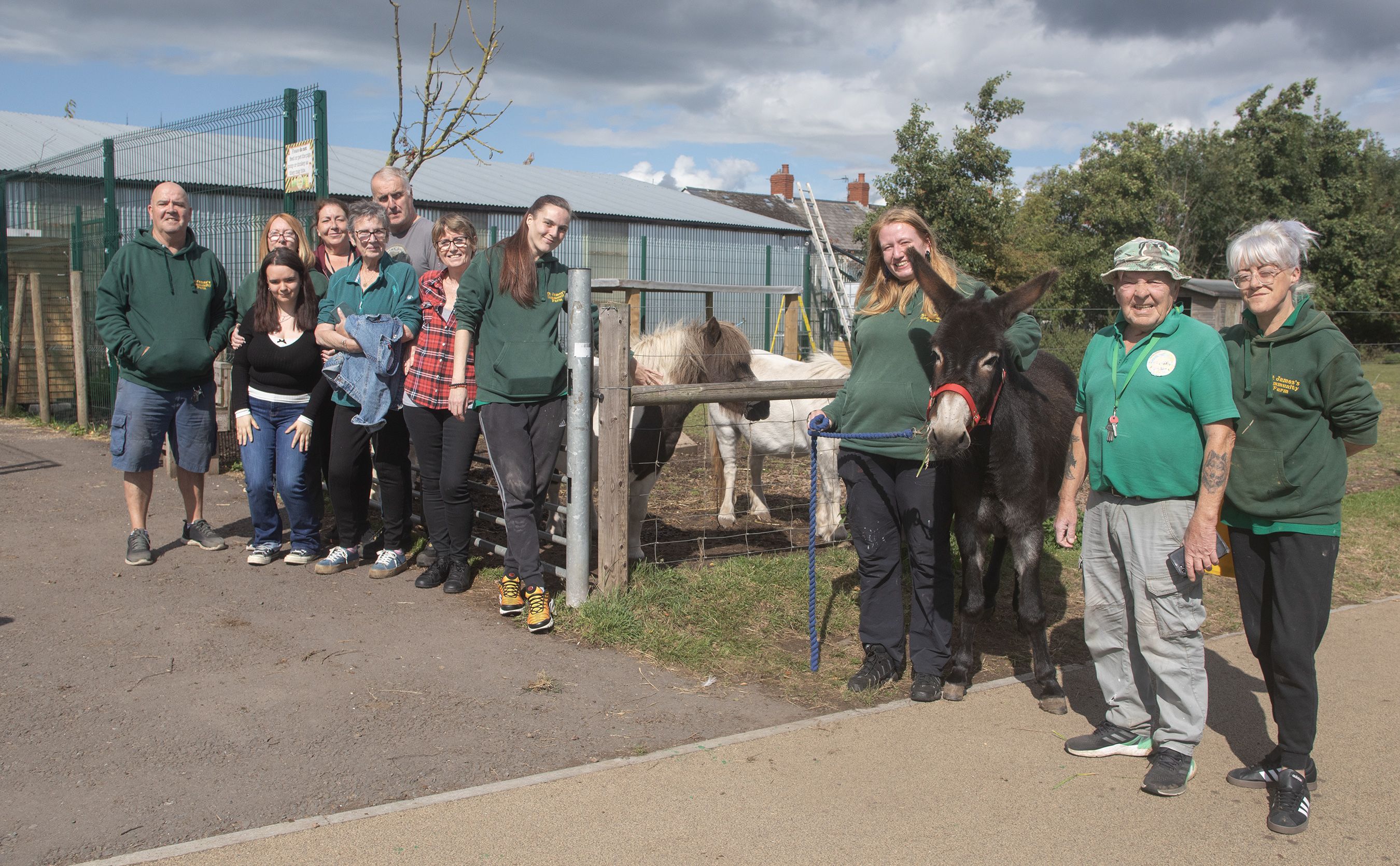 HELPING HAND: The volunteers at St James\' Community Farm