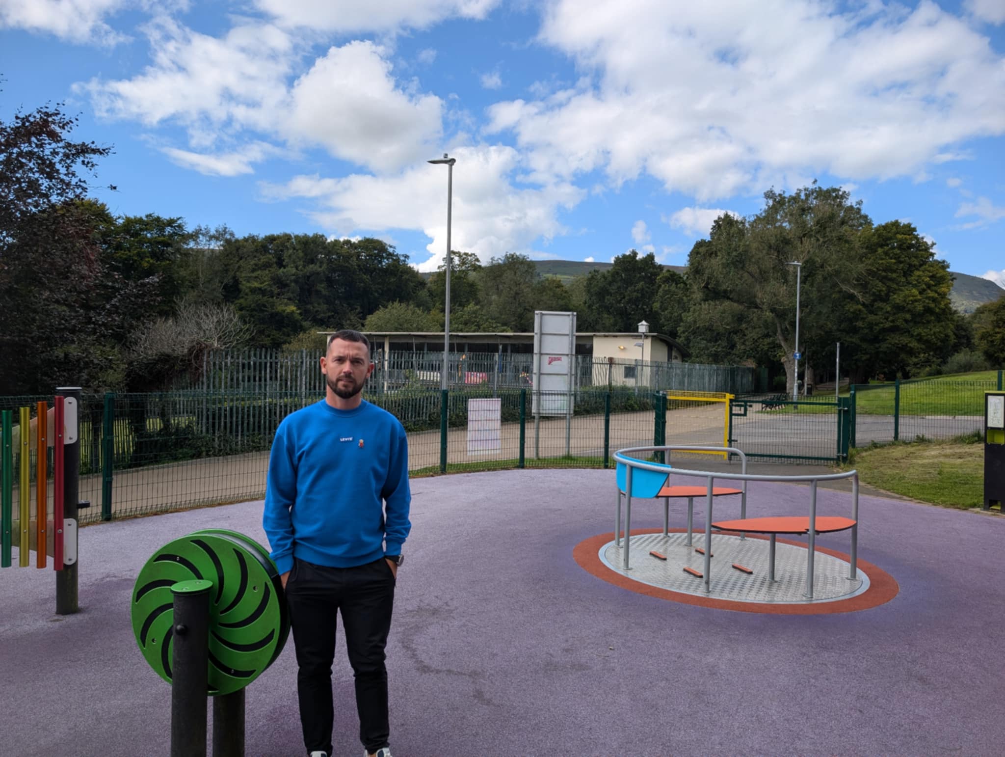 TOILET PROVISION WELCOMED: Councillor Michael Donnelly in the Falls Park