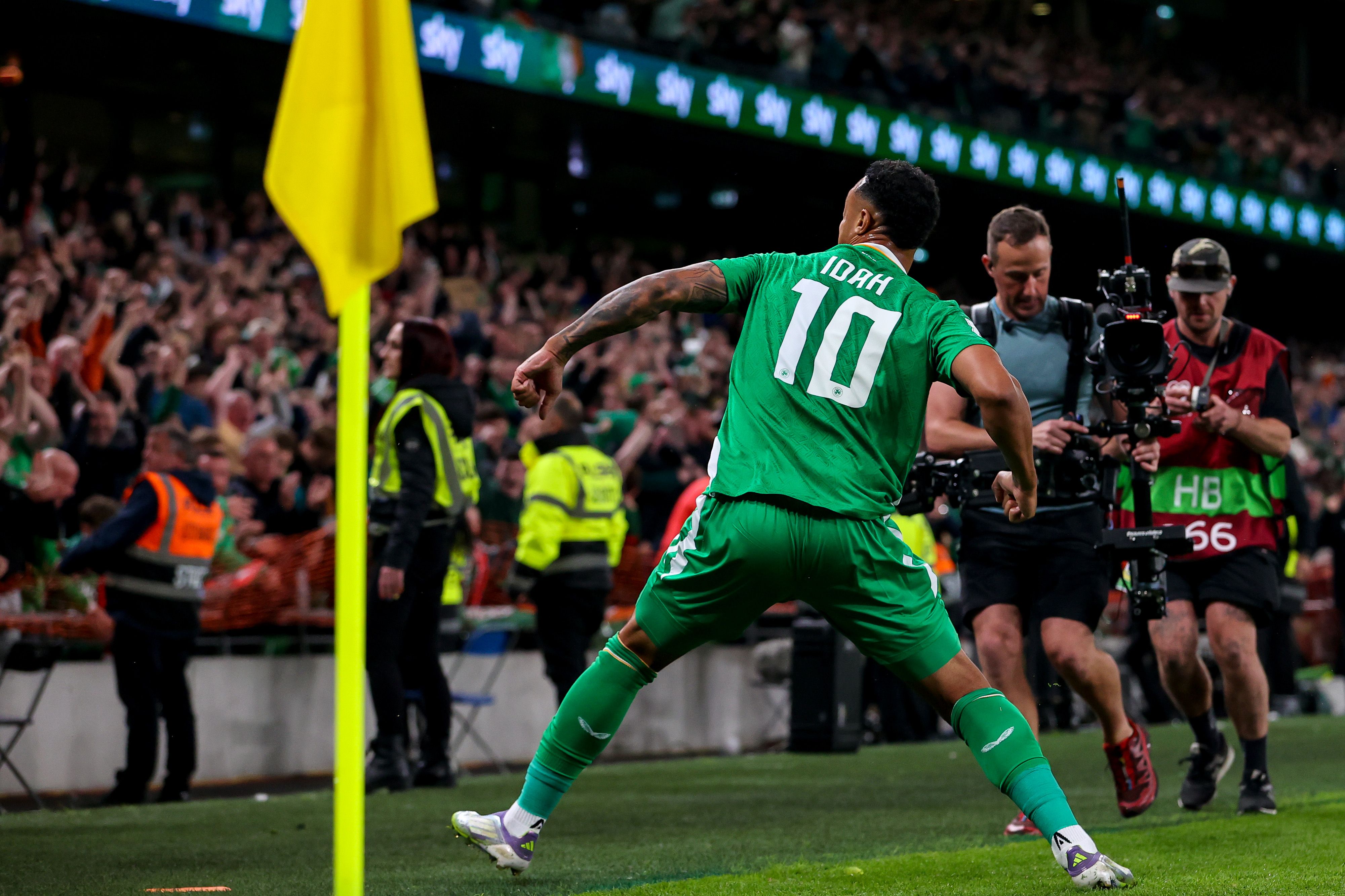 IRISH EYES ARE SMILING: Idah\'s goal could prove priceless in Ireland\'s hopes of World Cup qualification