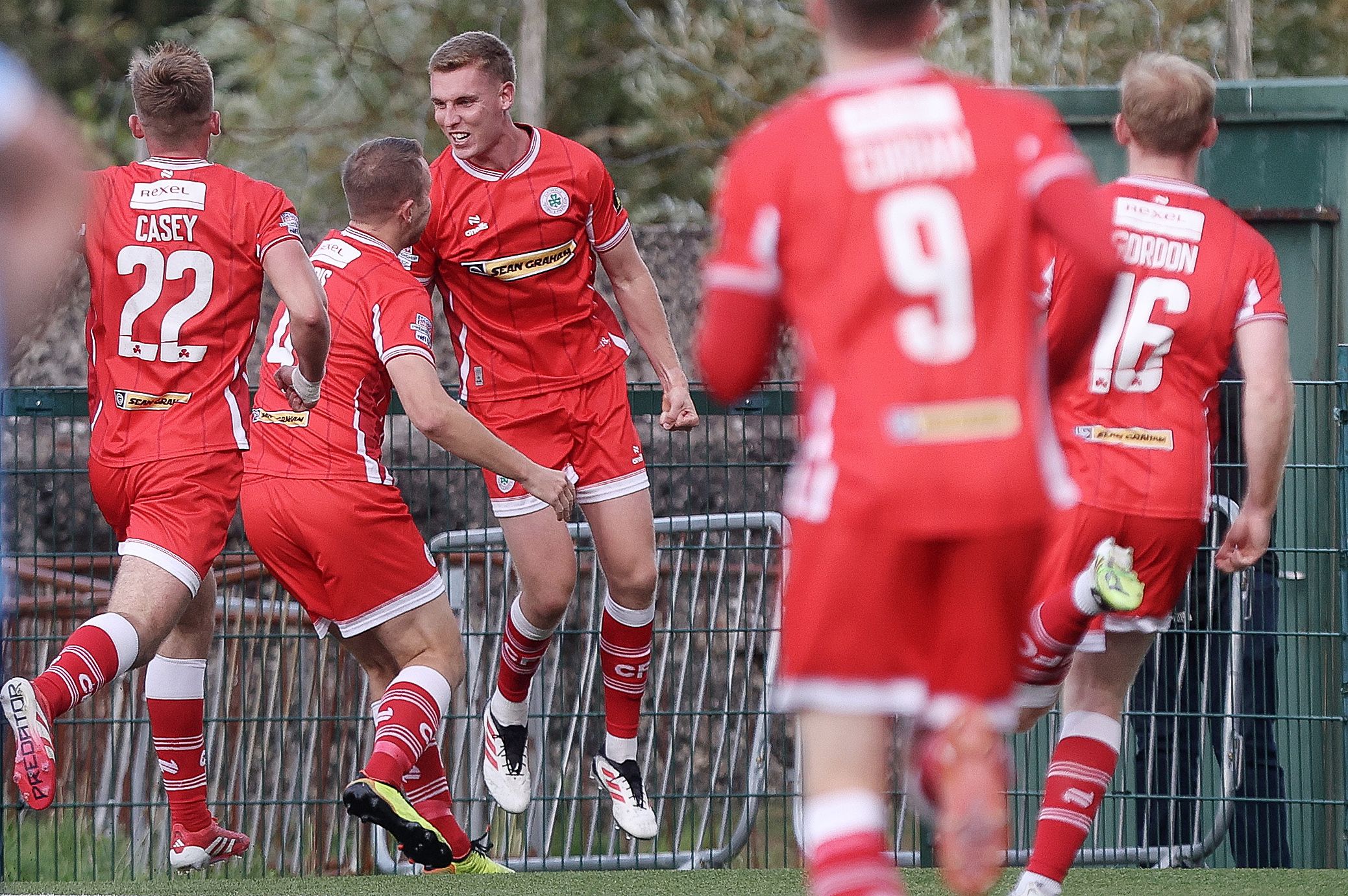 HOME DELIGHT: Jack Keaney\'s injury time winner continued the Reds\' recent uptick in form