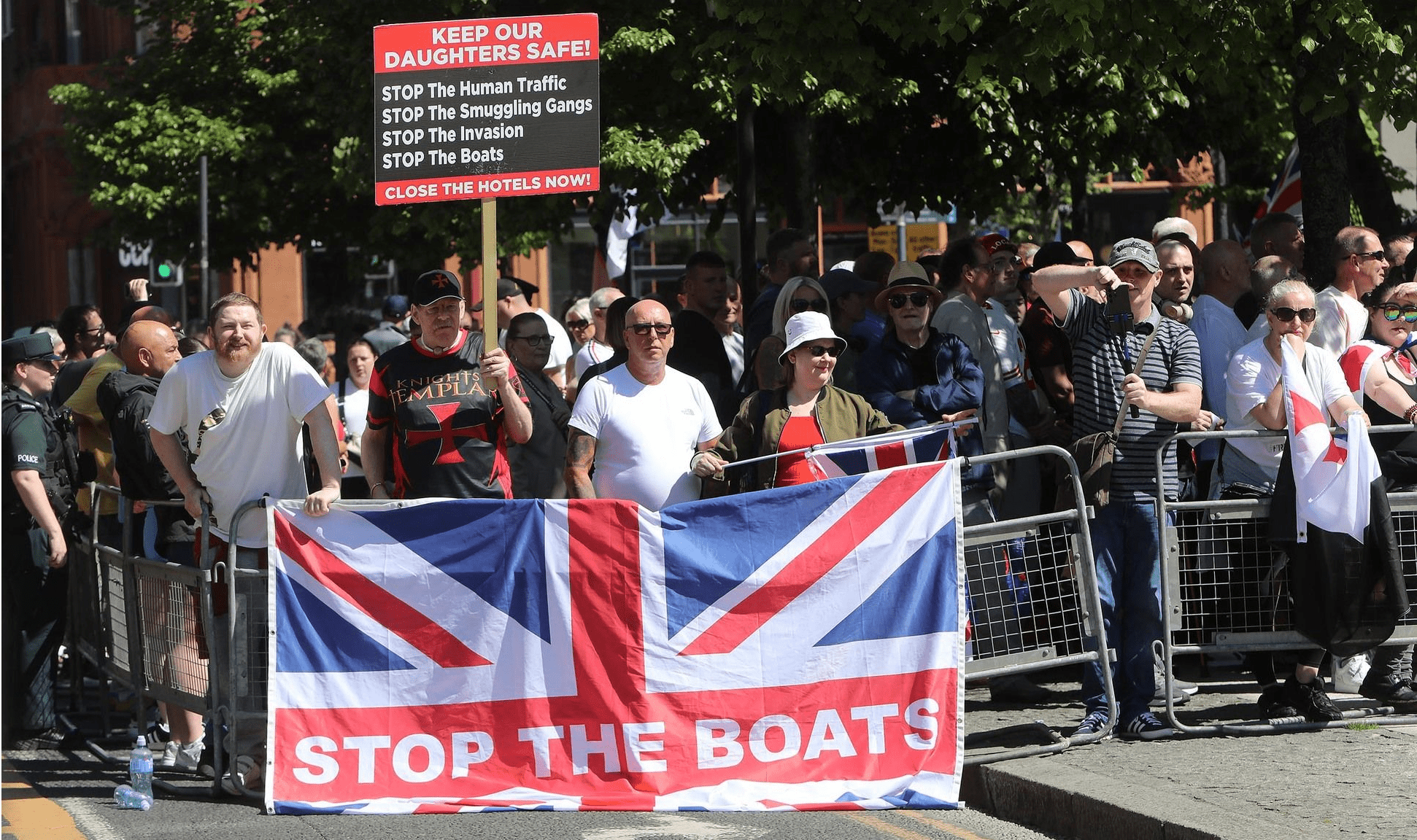 PROTESTS: Loyalists have been increasing the intensity of anti-immigration protests in recent weeks