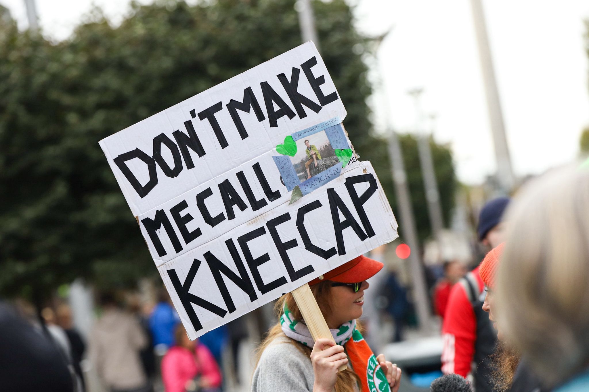 GETTING THE MESSAGE ACROSS: Irish speakers are demanding equal rights for the language