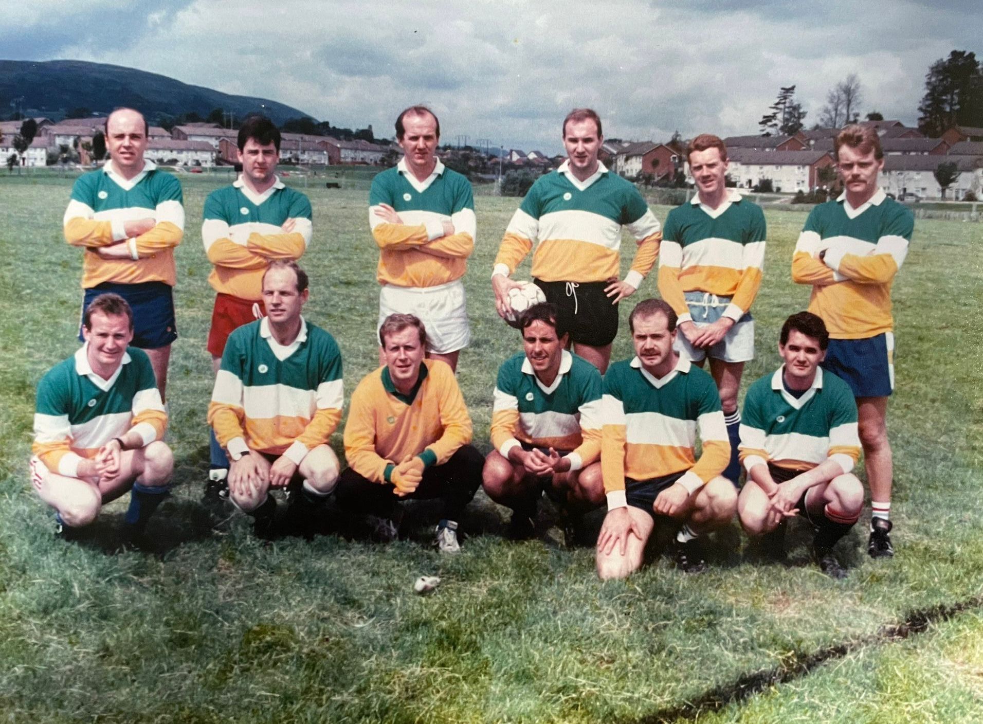 LINING OUT: The 1991 republican ex-prisoners team who entered the Bobby Sands Cup