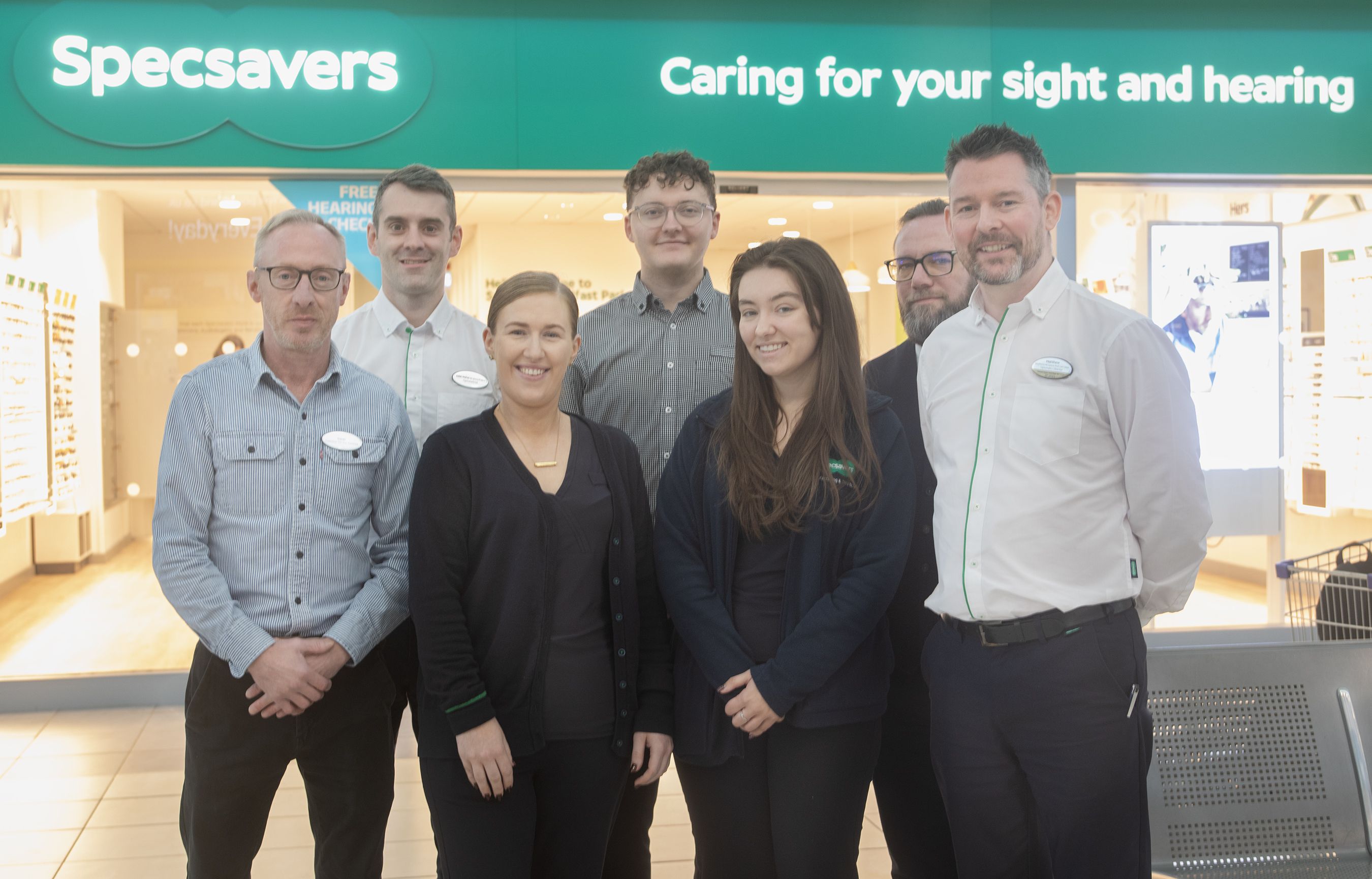 REFURB COMPLETE: The team at Specsavers Park Centre 