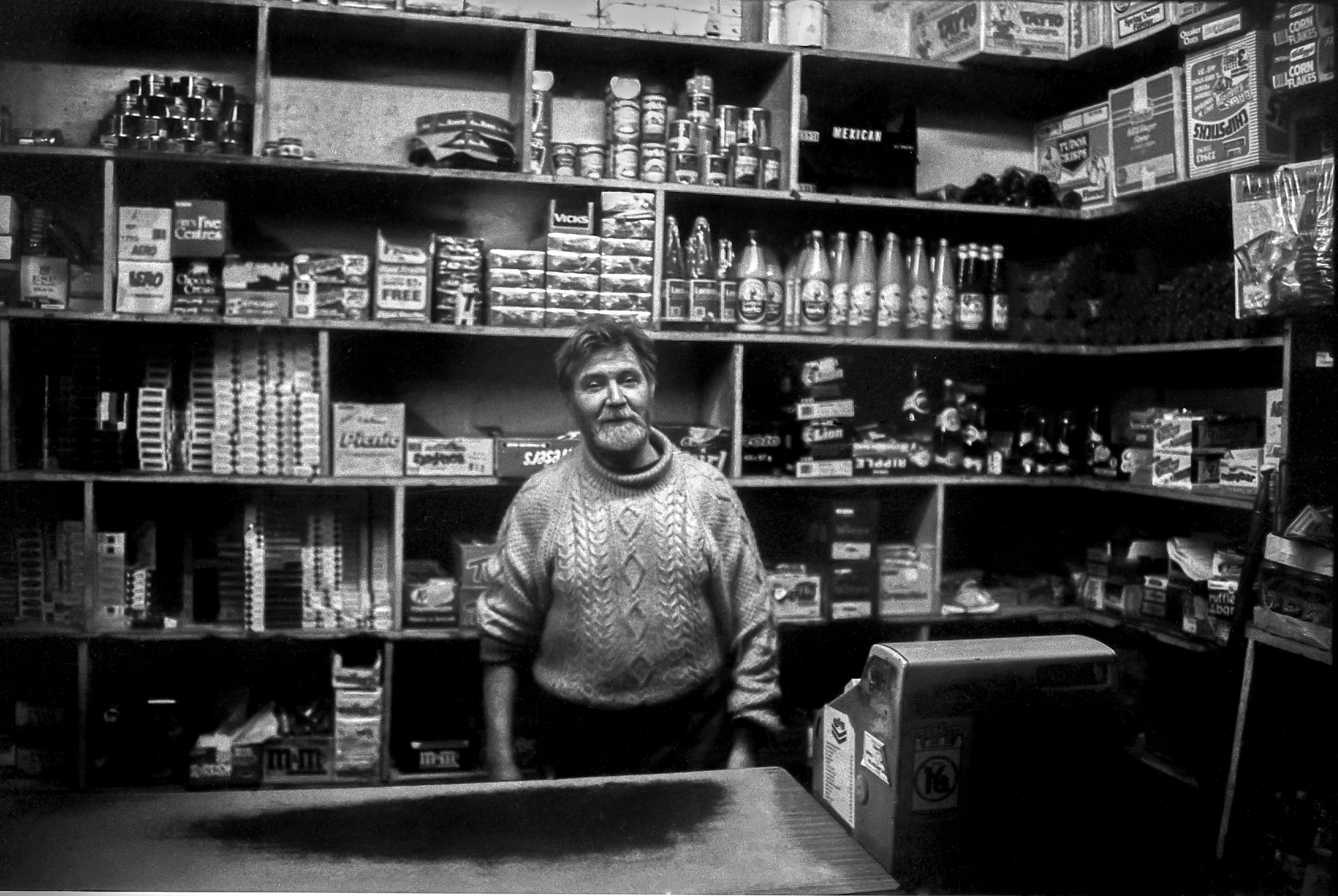 COMMUNITY SPIRIT: Donegal man George Devlin provided an invaluable service at all hours of the night and day in his shop at the Giant\'s Foot