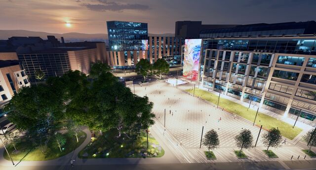 Events space and memorial to those who died during the Blitz as city centre transformation gets underway