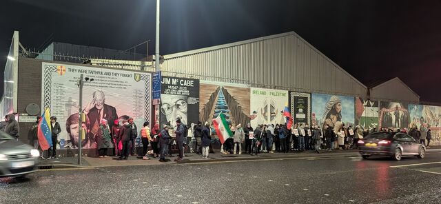'Hands off Venezuela', protestors demand at Falls Road rally 