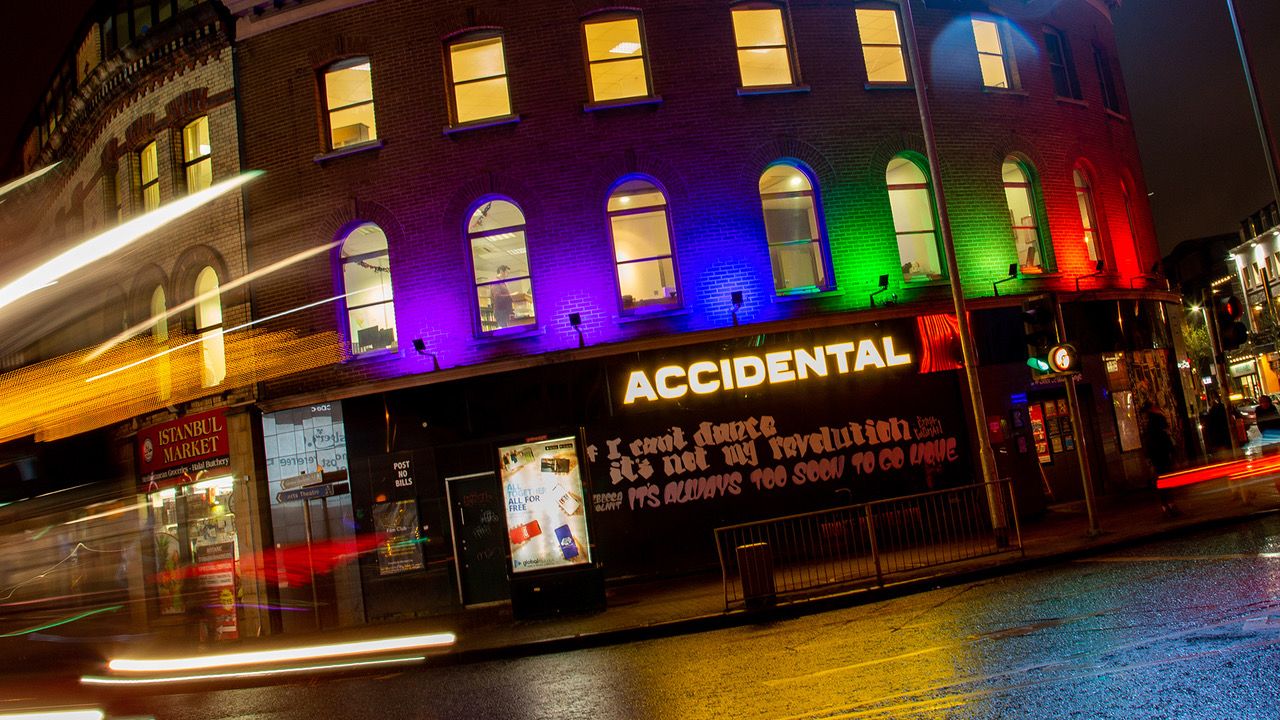 LOCATION: Accidental Theatre\'s new venue at Shaftesbury Square