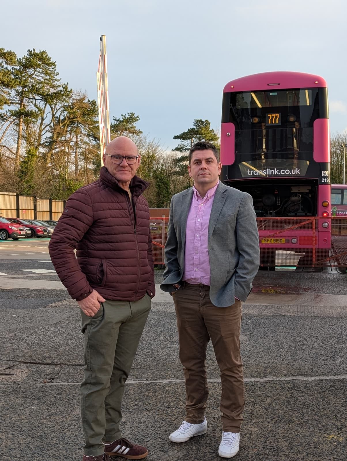 TRANSLINK MEETING: Paul Maskey MP and Danny Baker MLA
