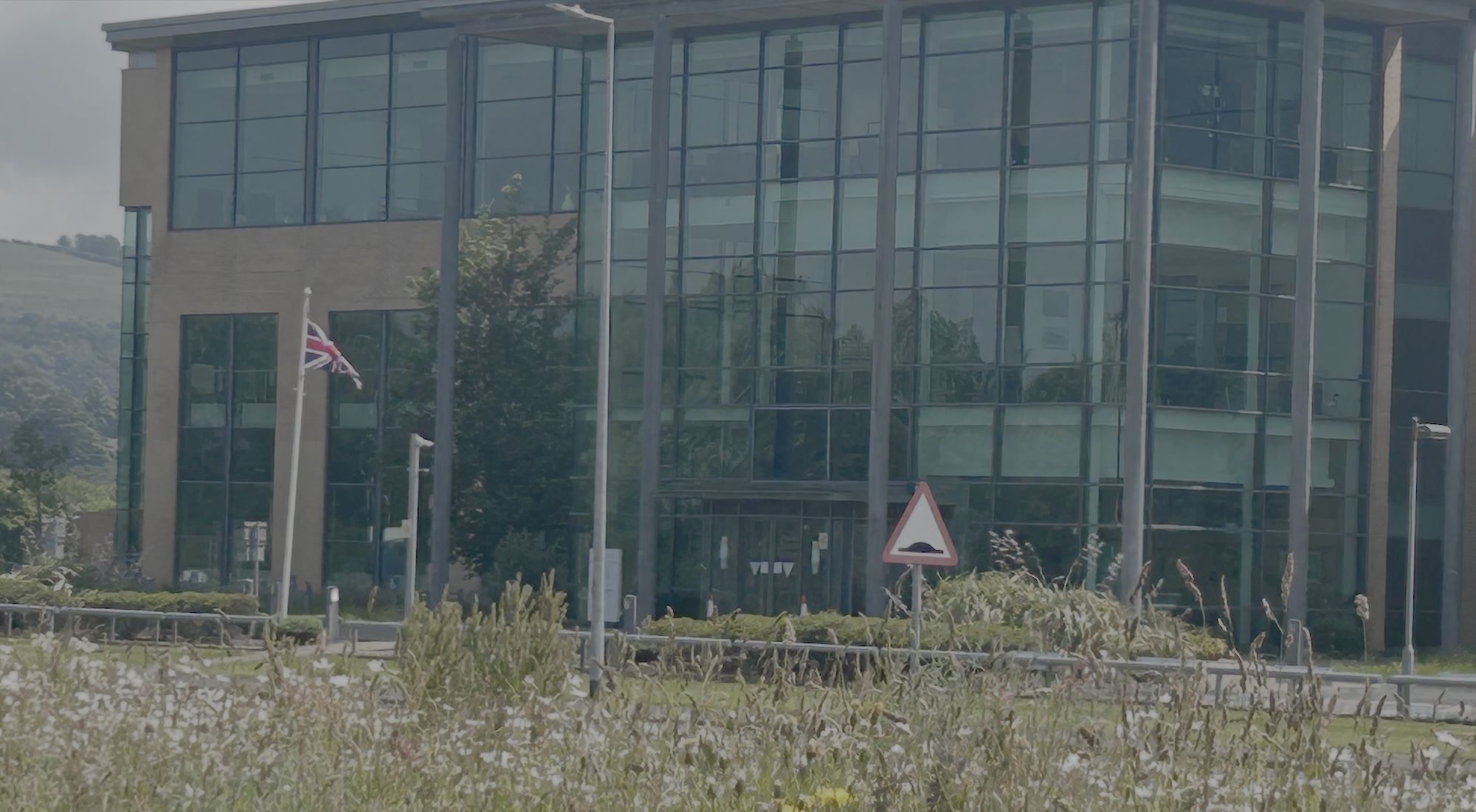 FLAGFEST: Union flag flying outside Clare House, headquarters of the SF Ministers of Finance and the Economy