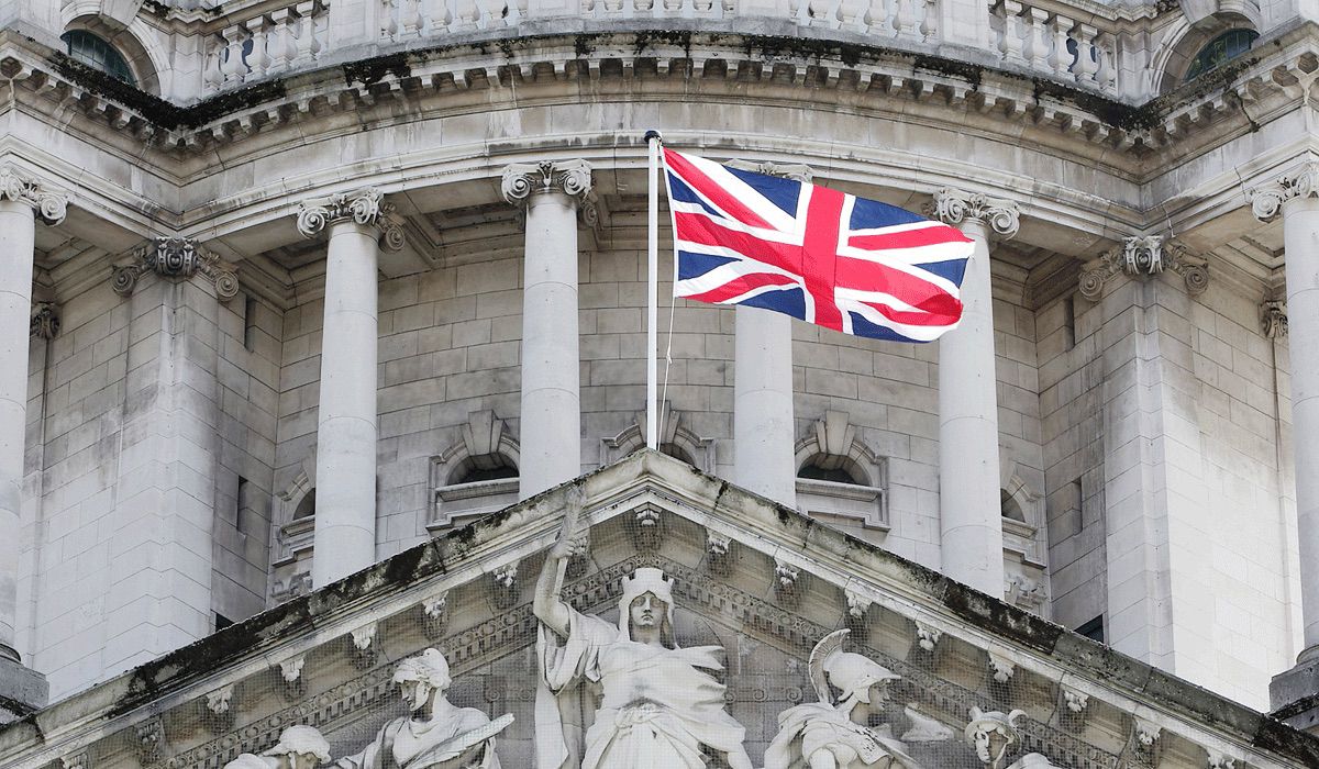 NEW ERA: The union flag still flies over Belfast City Hall, but only on designated days in recognition of a rapidly changing city; the unofficial Ulster banner, meanwhile, is untouched by the passing years