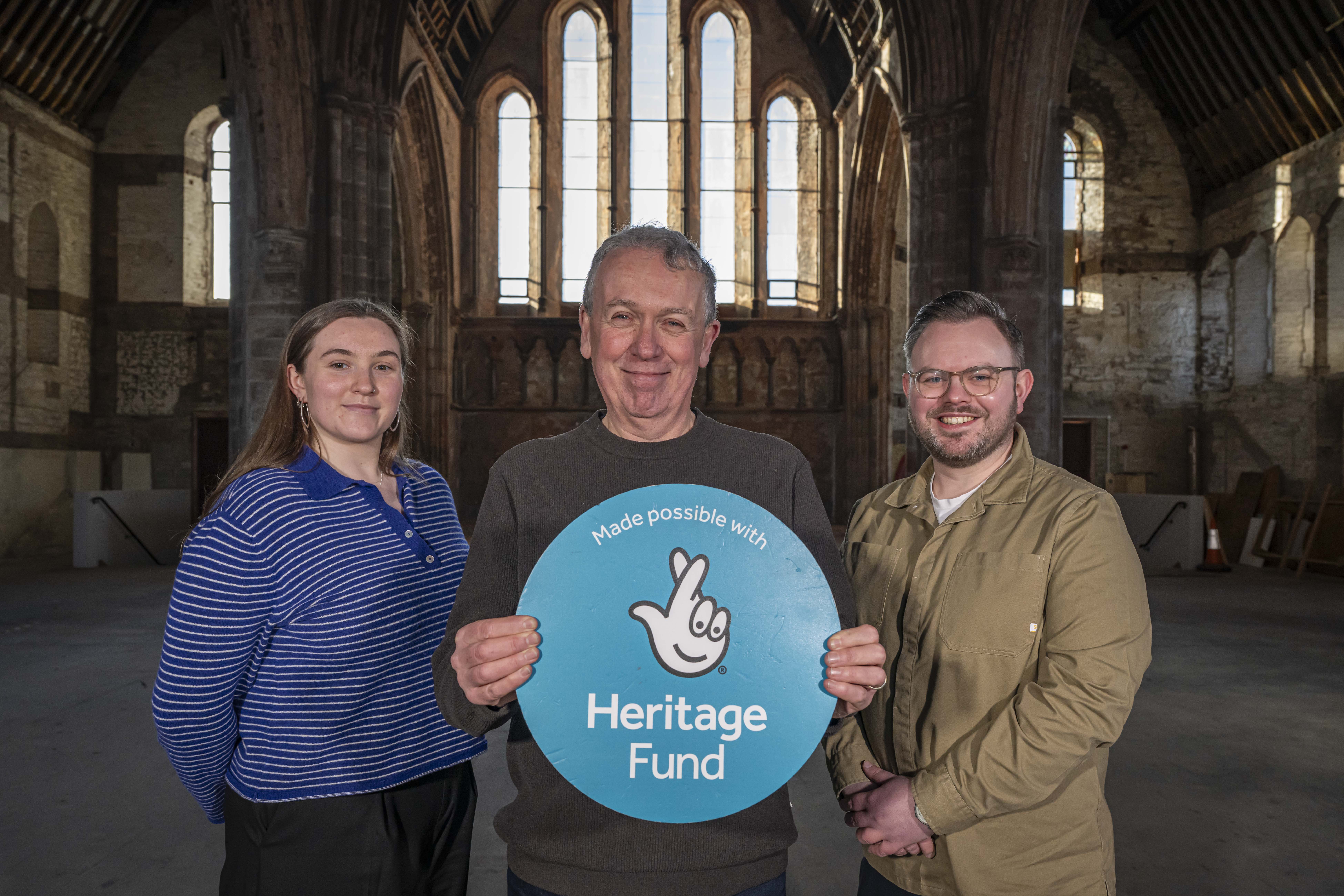 DEVELOPMENT: Aoife Jones, Belfast Buildings Trust, Dr Paul Mullan, The National Lottery Heritage Fund, and Shane Quinn, Belfast Buildings Trust