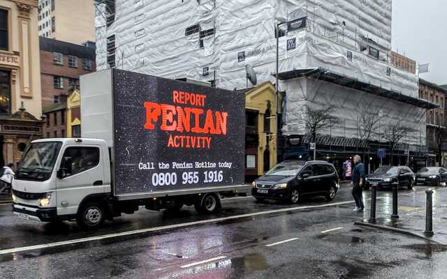 Are Kneecap behind 'Report Fenian Activity' van?