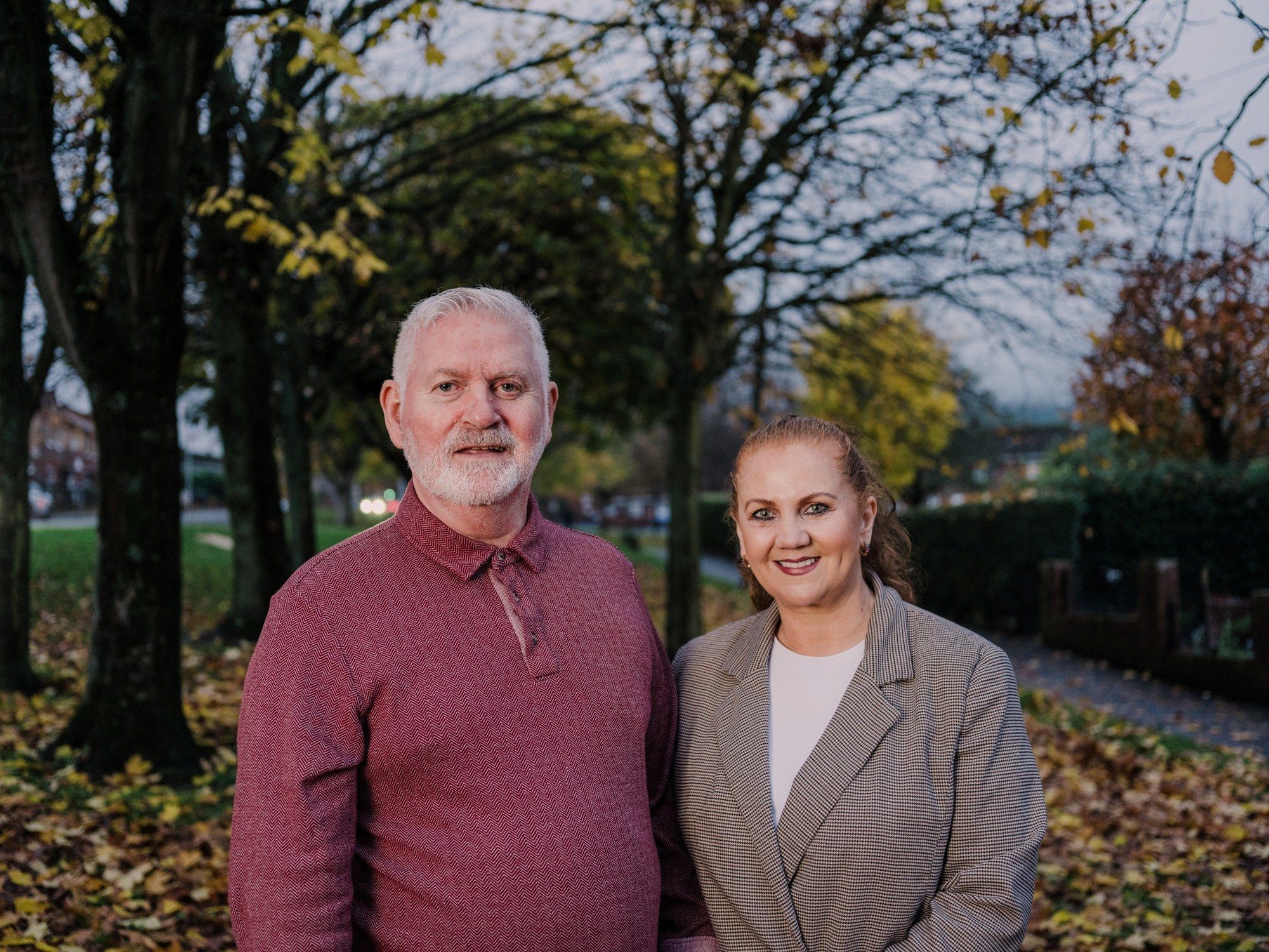 LE CHÉILE: Seán and Emer McNally together in Andersonstown. The programme which features the family airs next week on TG4