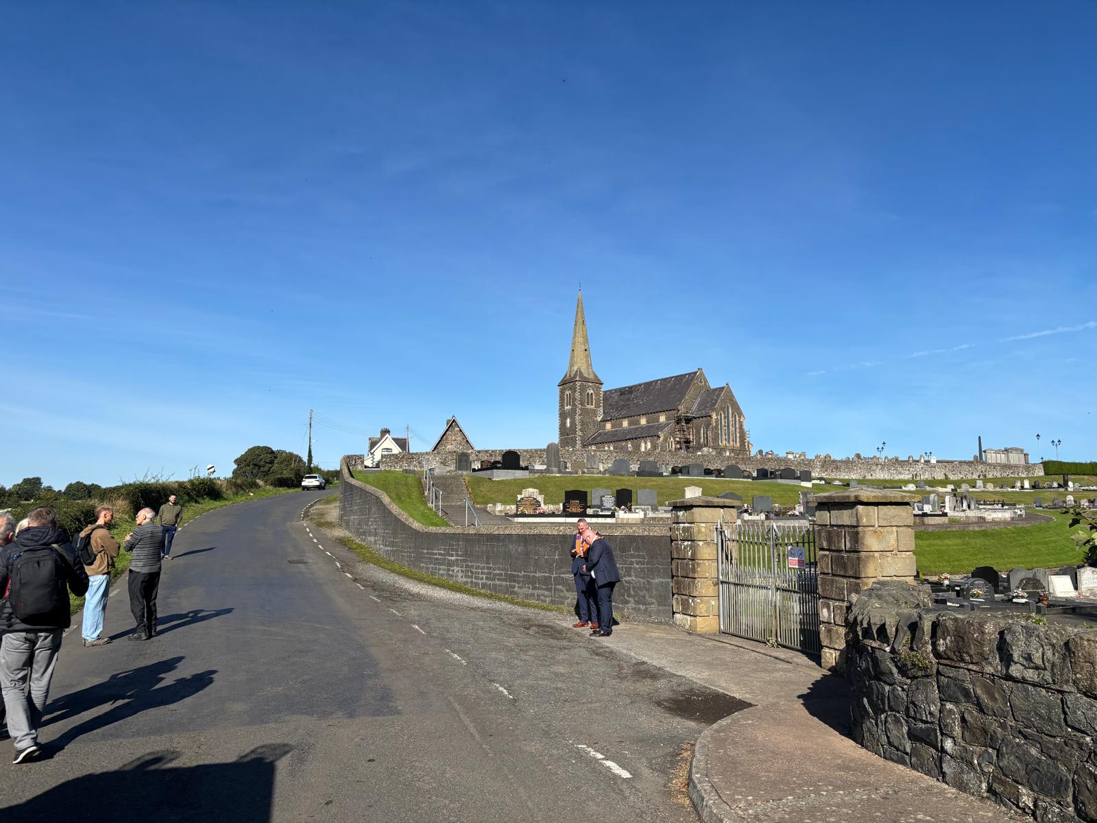 CRISIS? WHAT CRISIS? All quiet in autumn sunshine at Drumcree