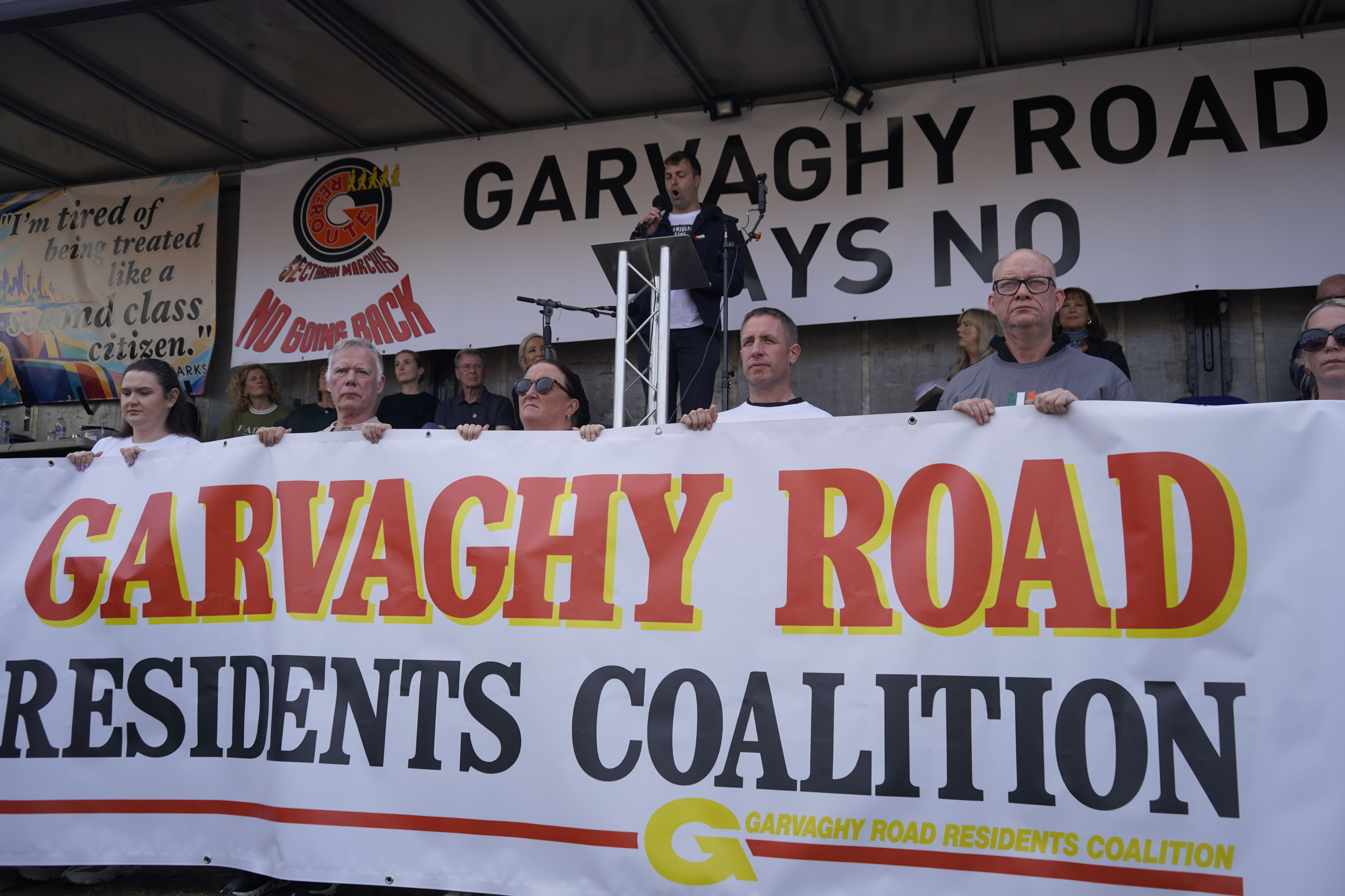 PROTEST: The decision to reignite the Garvaghy fire has energised nationalist Ireland