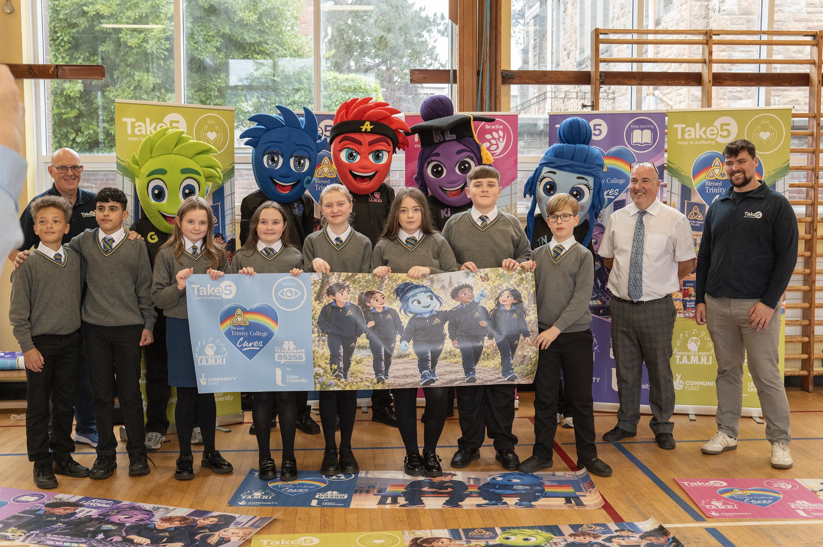 MENTAL HEALTH CAMPAIGN: Pupils at Blessed Trinity College