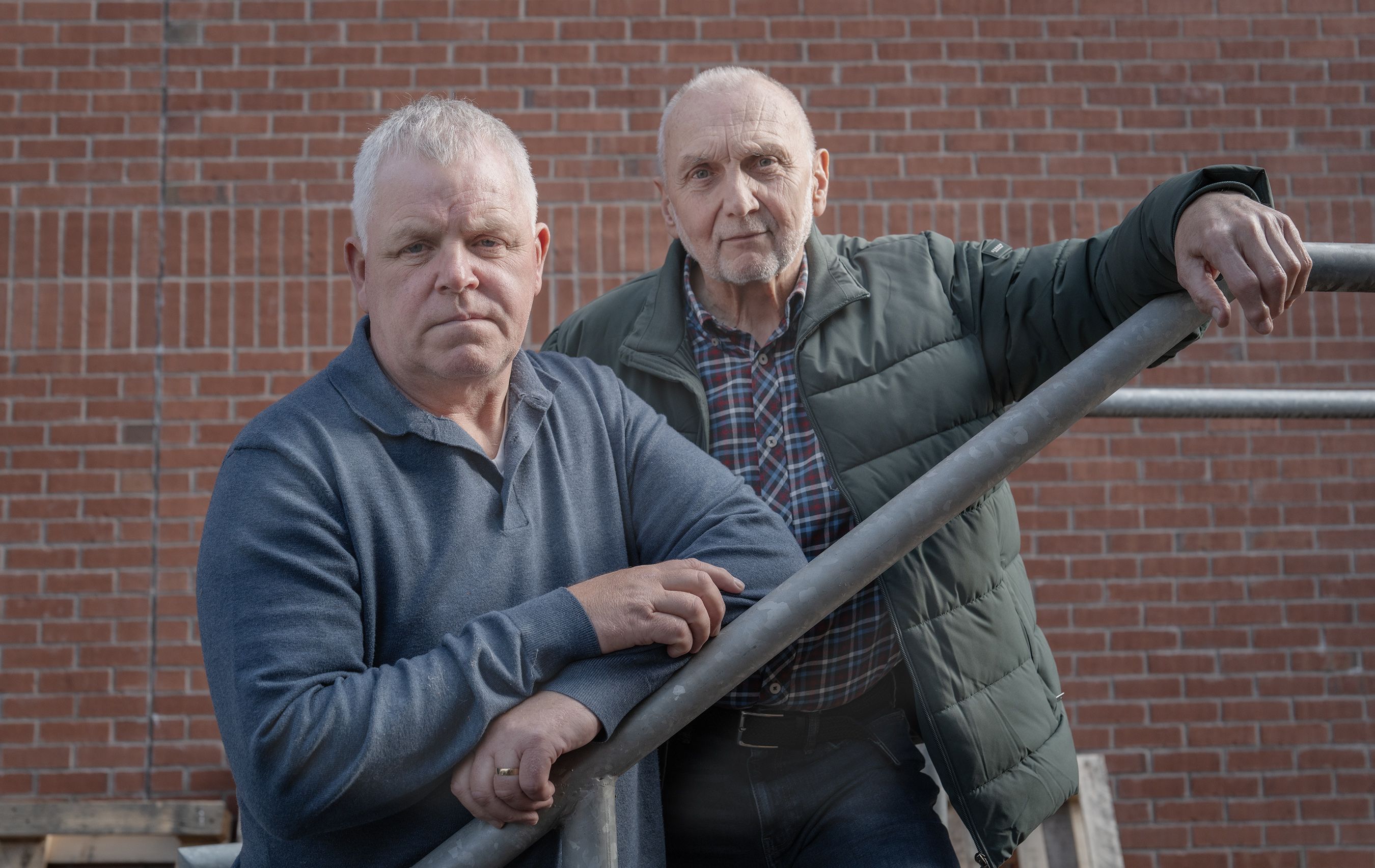 CONCERNS: Gerard Rice from Lower Ormeau Concerned Community and Seán Murray, from Springfield Residents\' Action Group