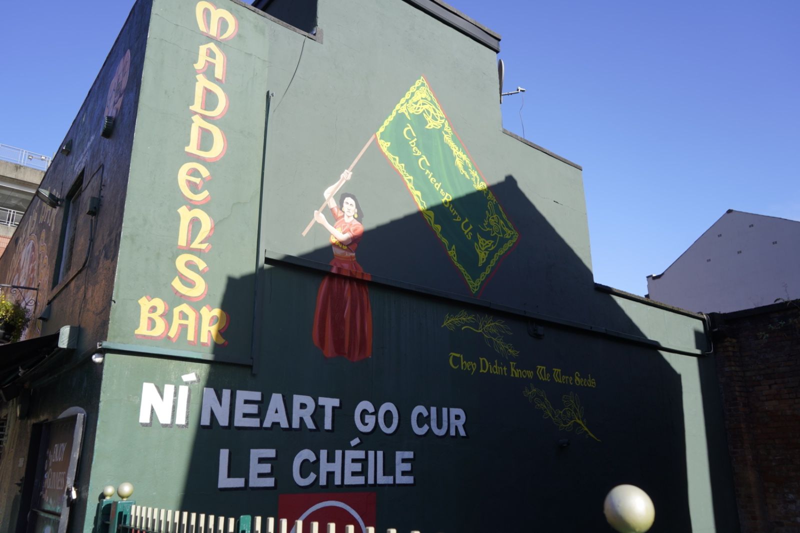 MURAL: Clare Sands is now featured on the wall of Maddens Bar 
