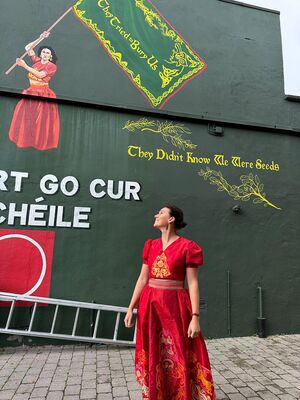 Clare Sands mural unveiled at Maddens ahead of new album launch