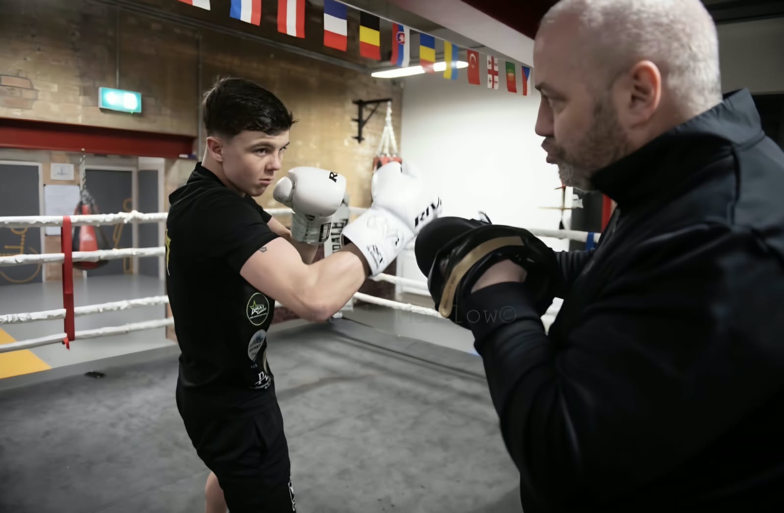 KNOCKOUT: Jamie Graham with father and coach Peter Graham