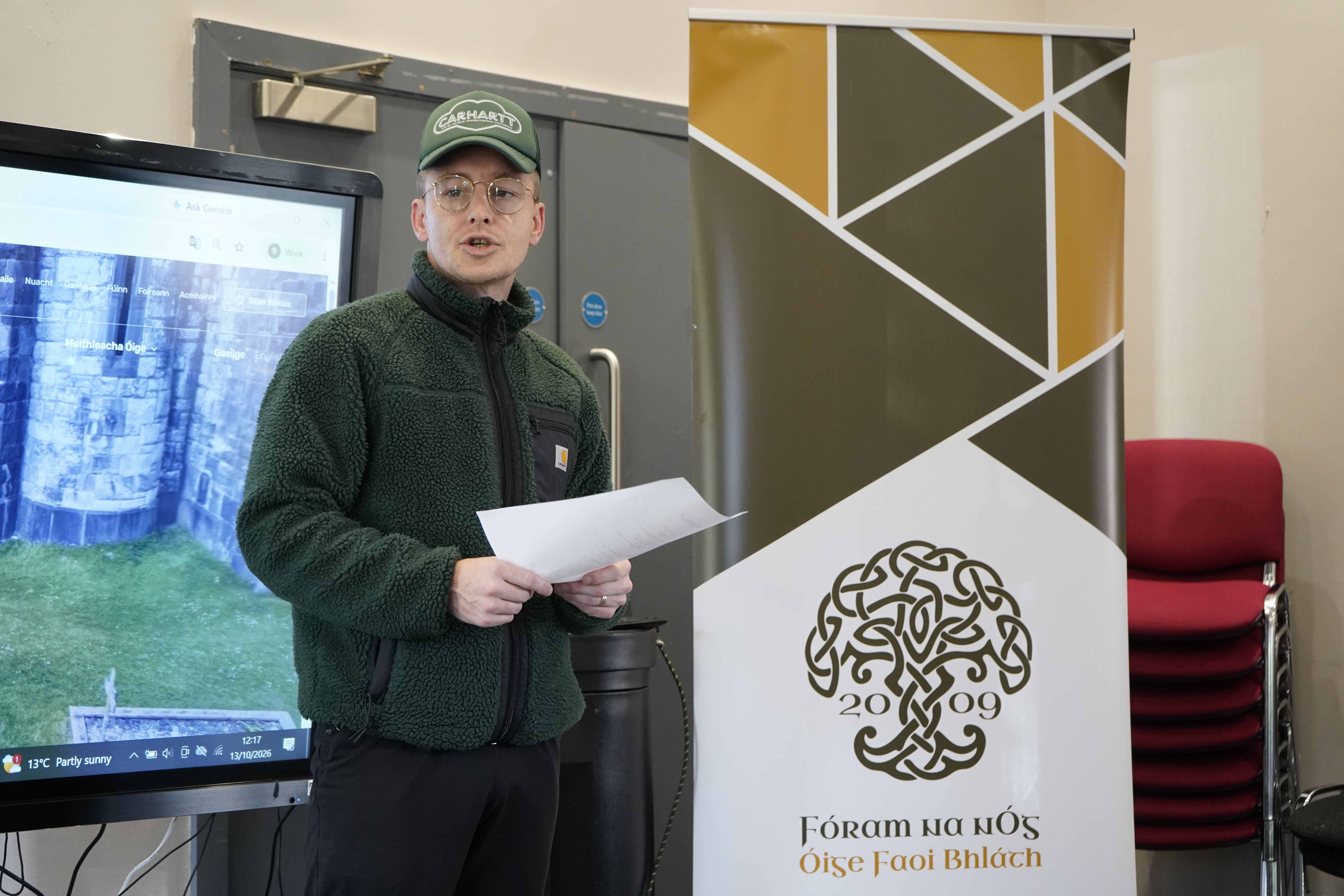 SUÍOMH ÚR: Jake Óg Mac Siacais ag seoladh suímh Fhóram na nÓg