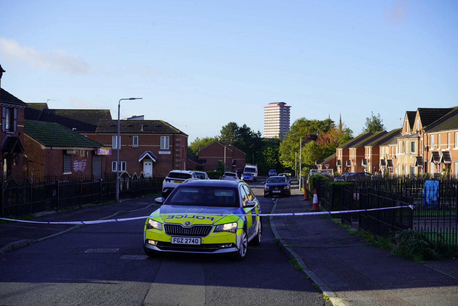 CORDON: The current scene at Stanhope Street