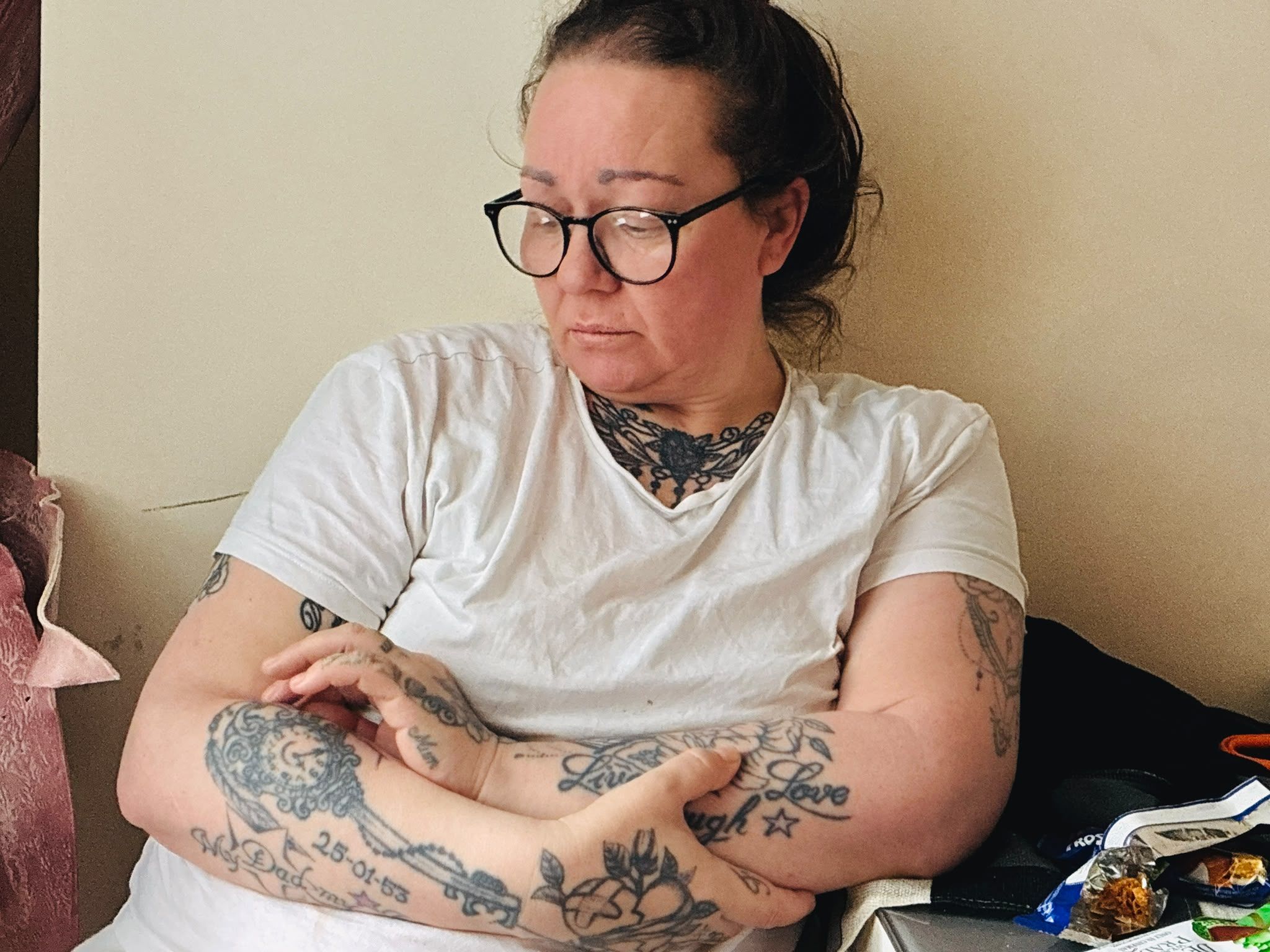 DEVASTATED: Sonia Kavanagh, who has been living with blocked pipes and sewage in her house