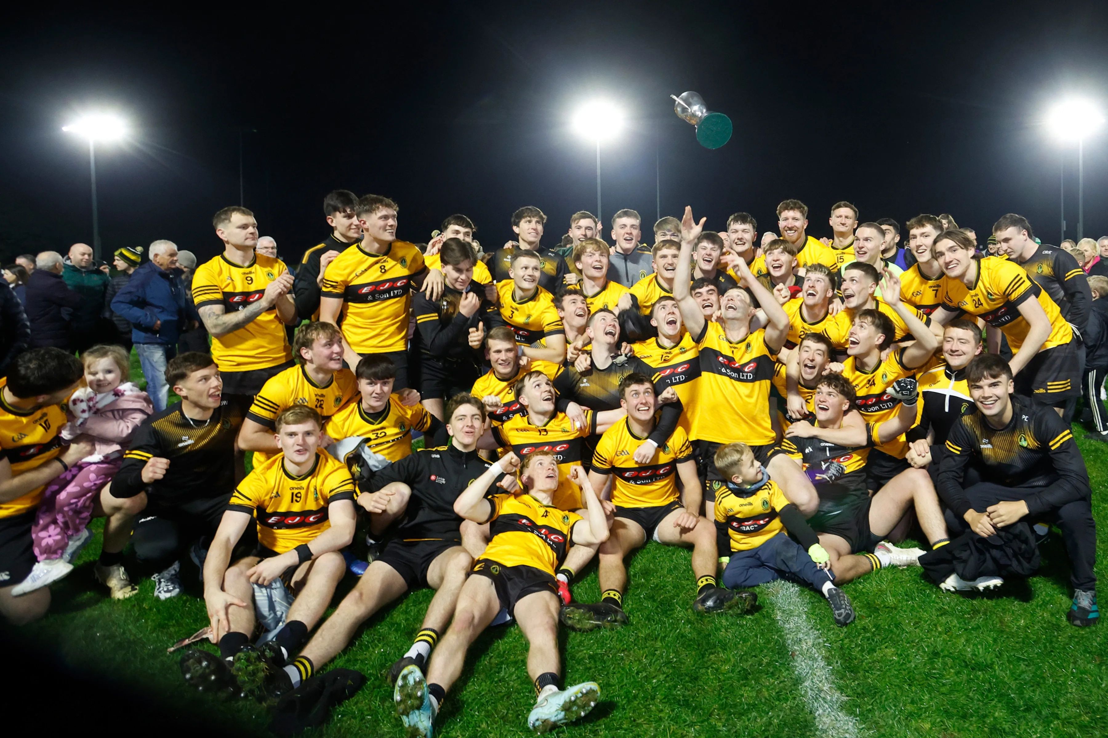 Naomh Éanna are crowned Invincible championship and league double winners
