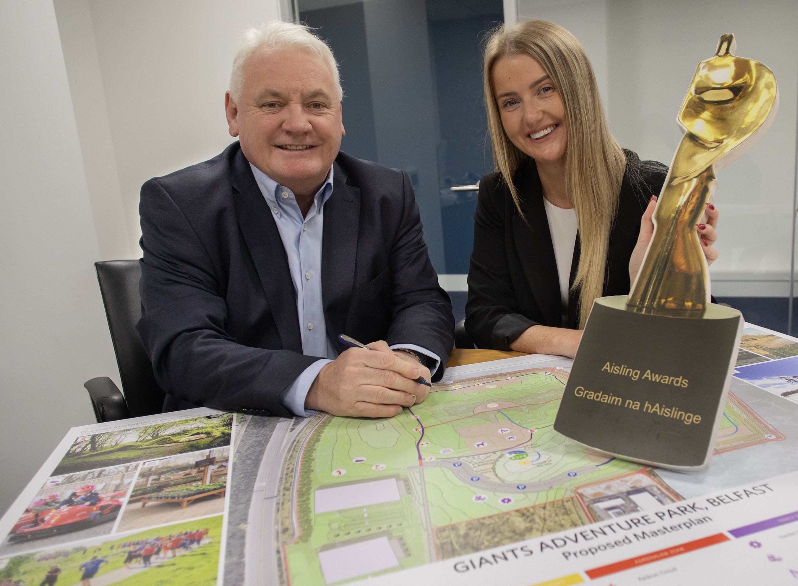SPONSOR: Kevin McKay, Chair of The Benmore Group with Amy Dickinson from Aisling Events