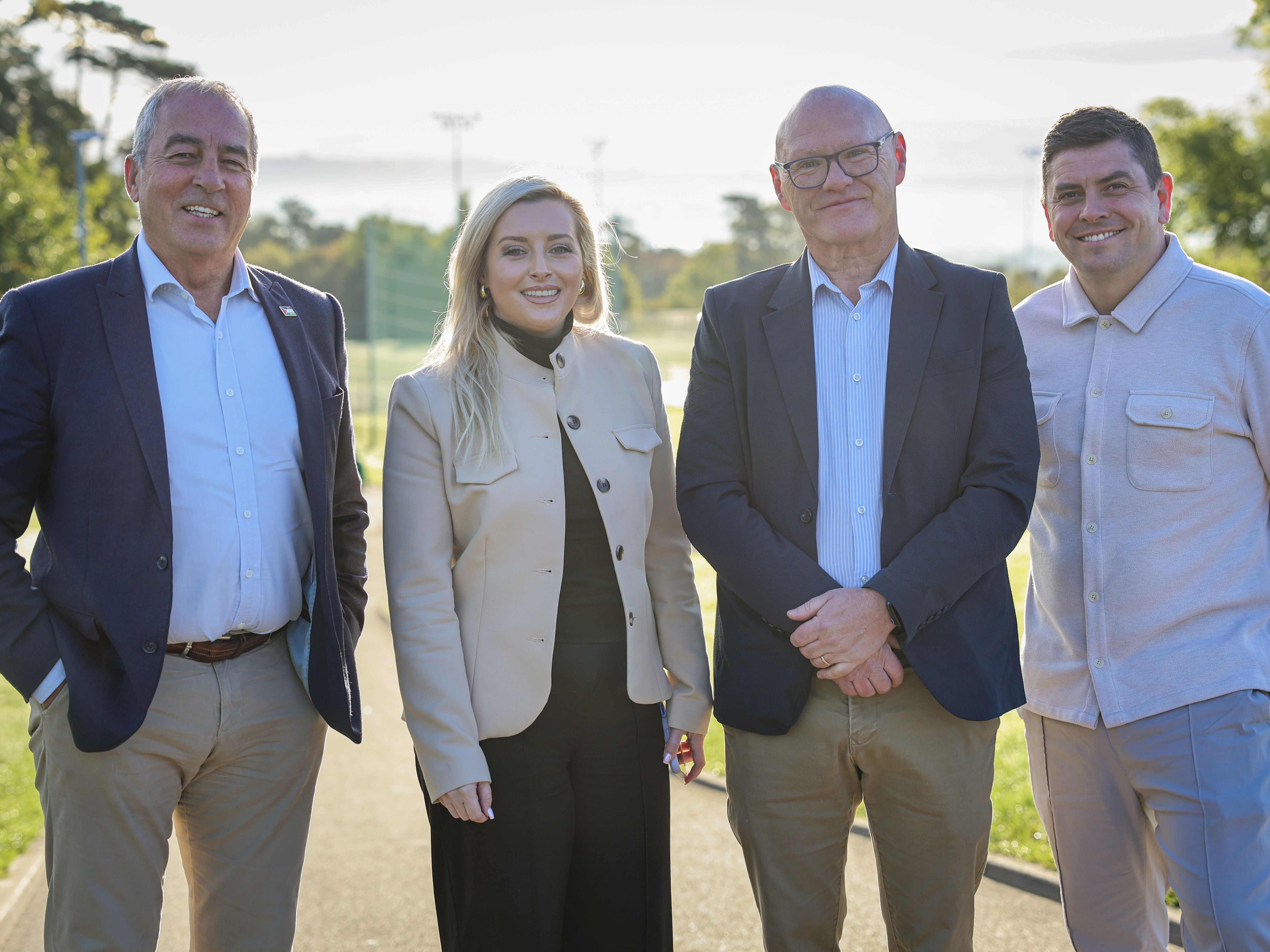 GOING TO THE POLLS:  Pat Sheehan MLA, Órlaithí Flynn MLA, Paul Maskey MP and Danny Baker MLA 