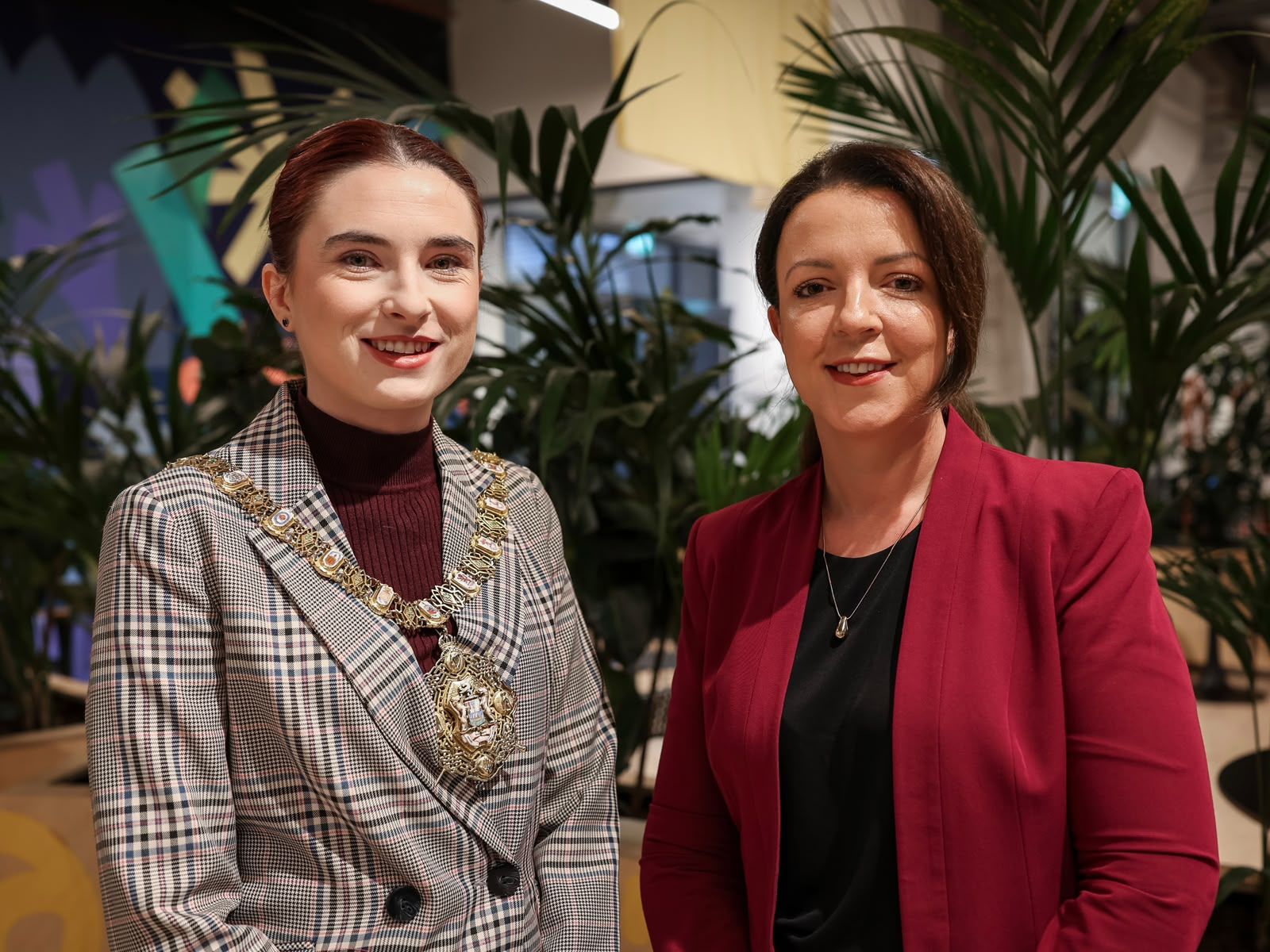 CALL: Minister Liz Kimmins with councillor Róis-Máire Donnelly