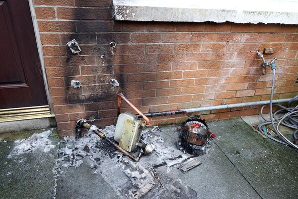 Gas box set alight in South Belfast arson attack