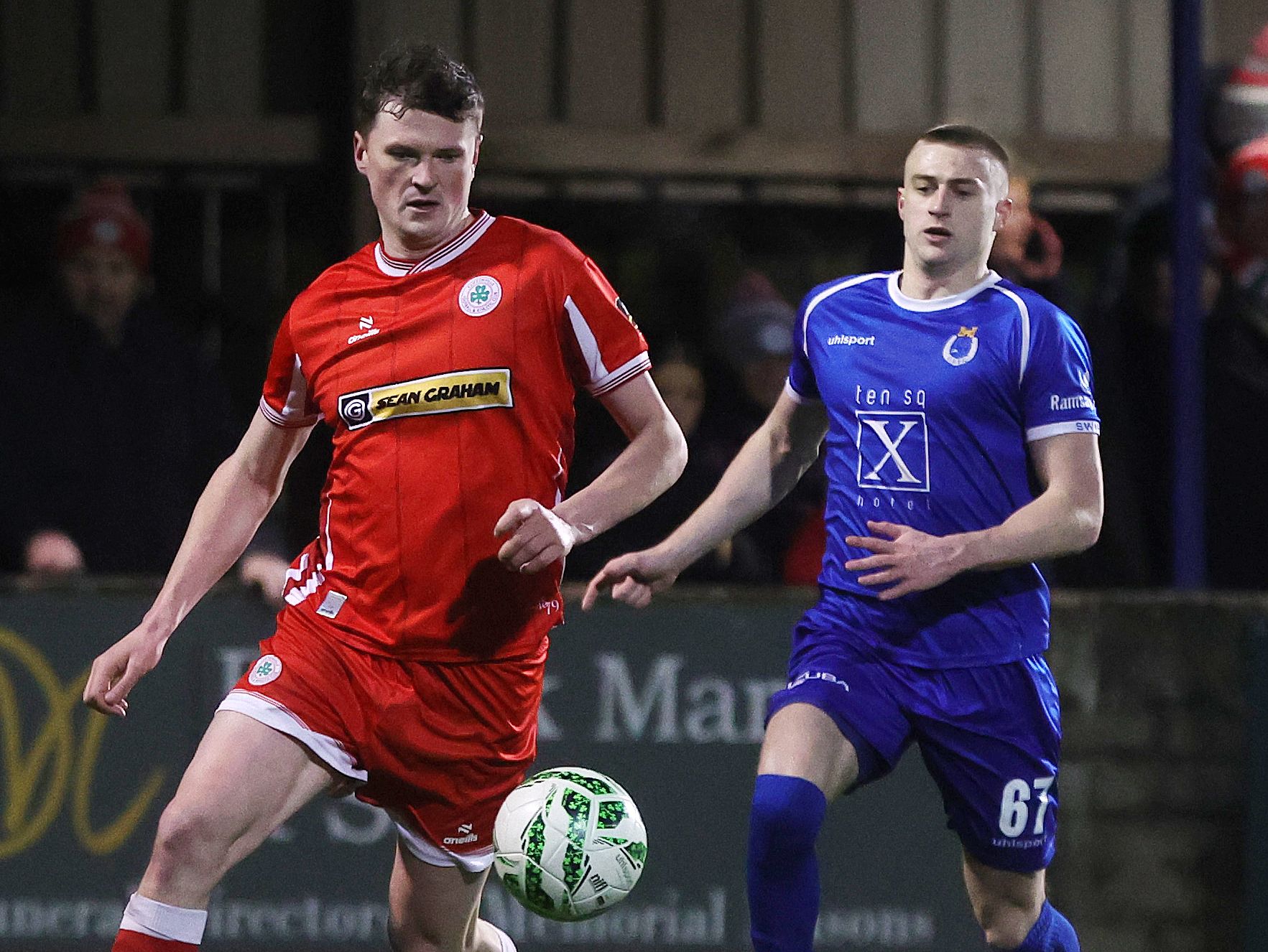 TIGHT CONTEST: Cliftonville missed a chance to secure a top six finish