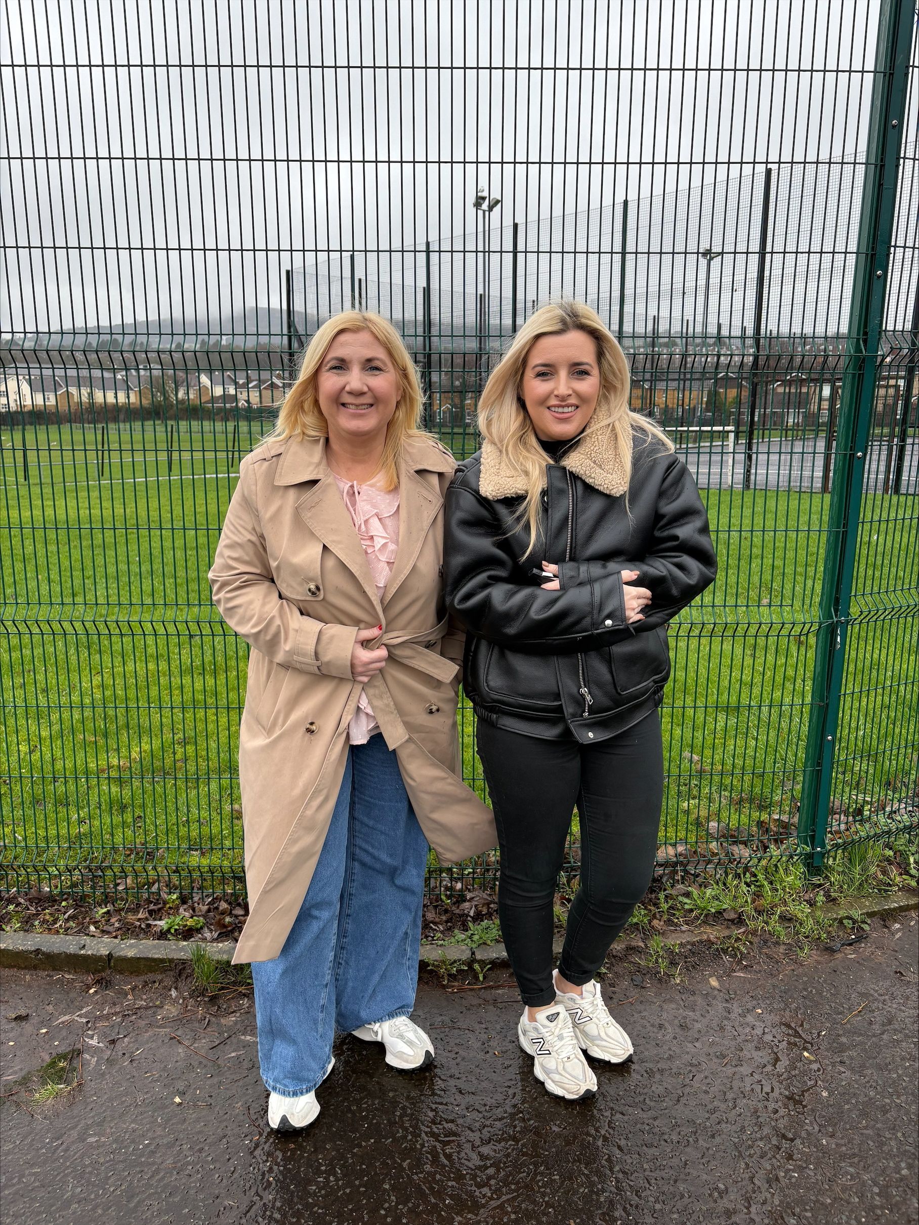 WELCOME: Councillor Siobhán McCallin and Órlaithí Flynn MLA