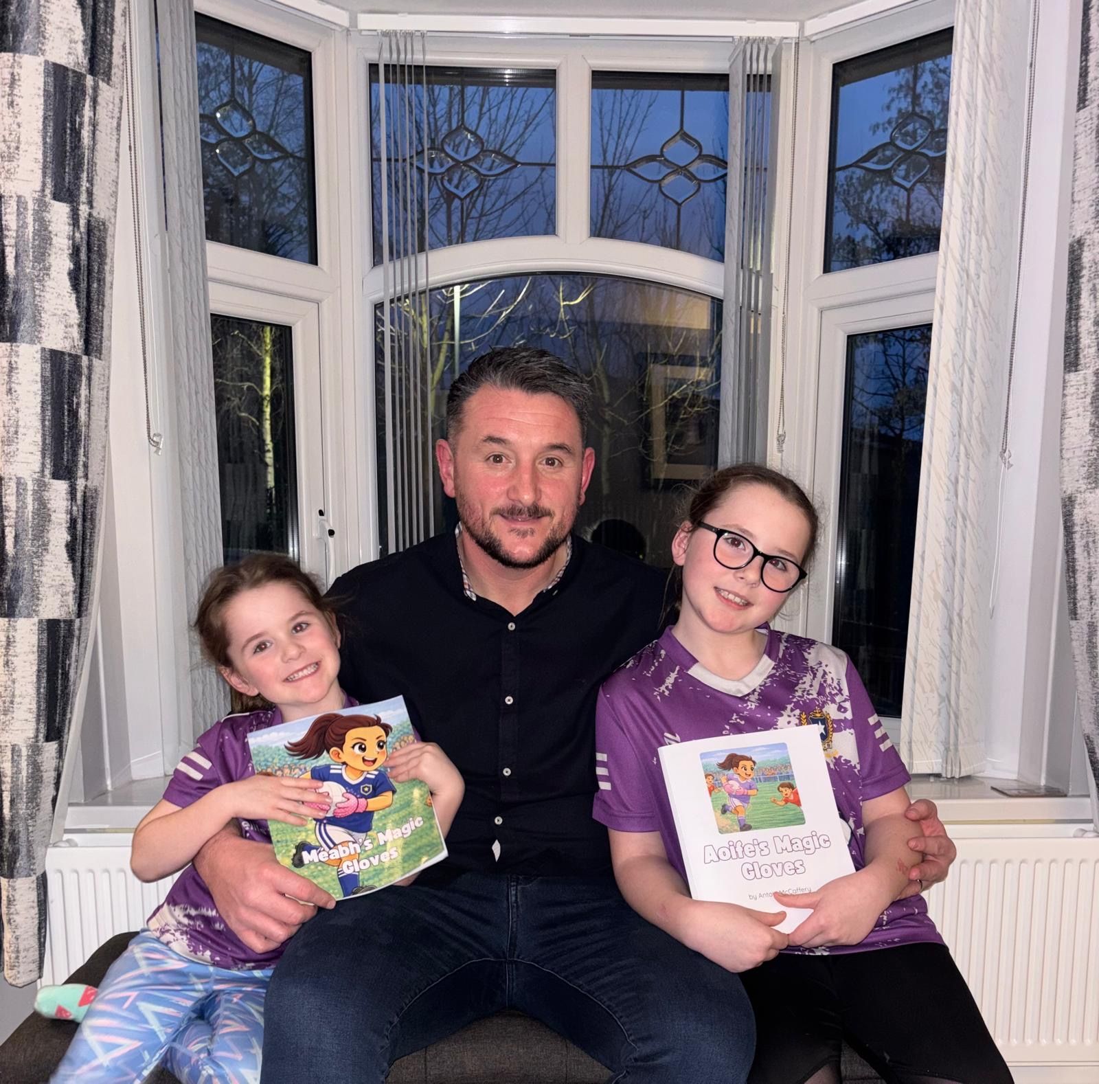 FAMILY AFFAIR: Antoin McCaffrey with daughter\'s Méabh (left) and Aoife (right)