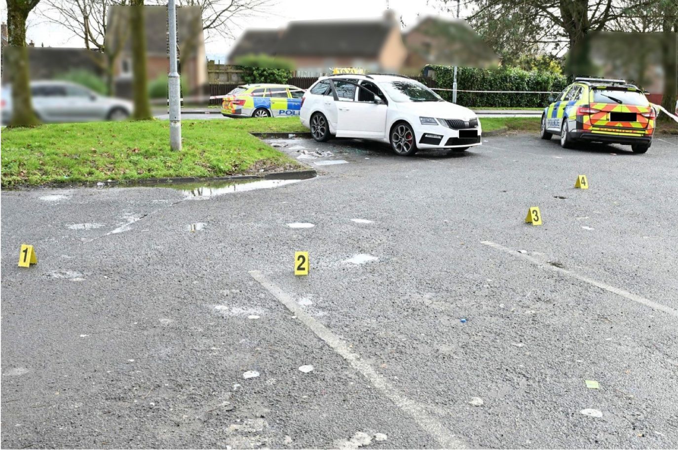 AFTERMATH: The scene on the Bell Steele Road 