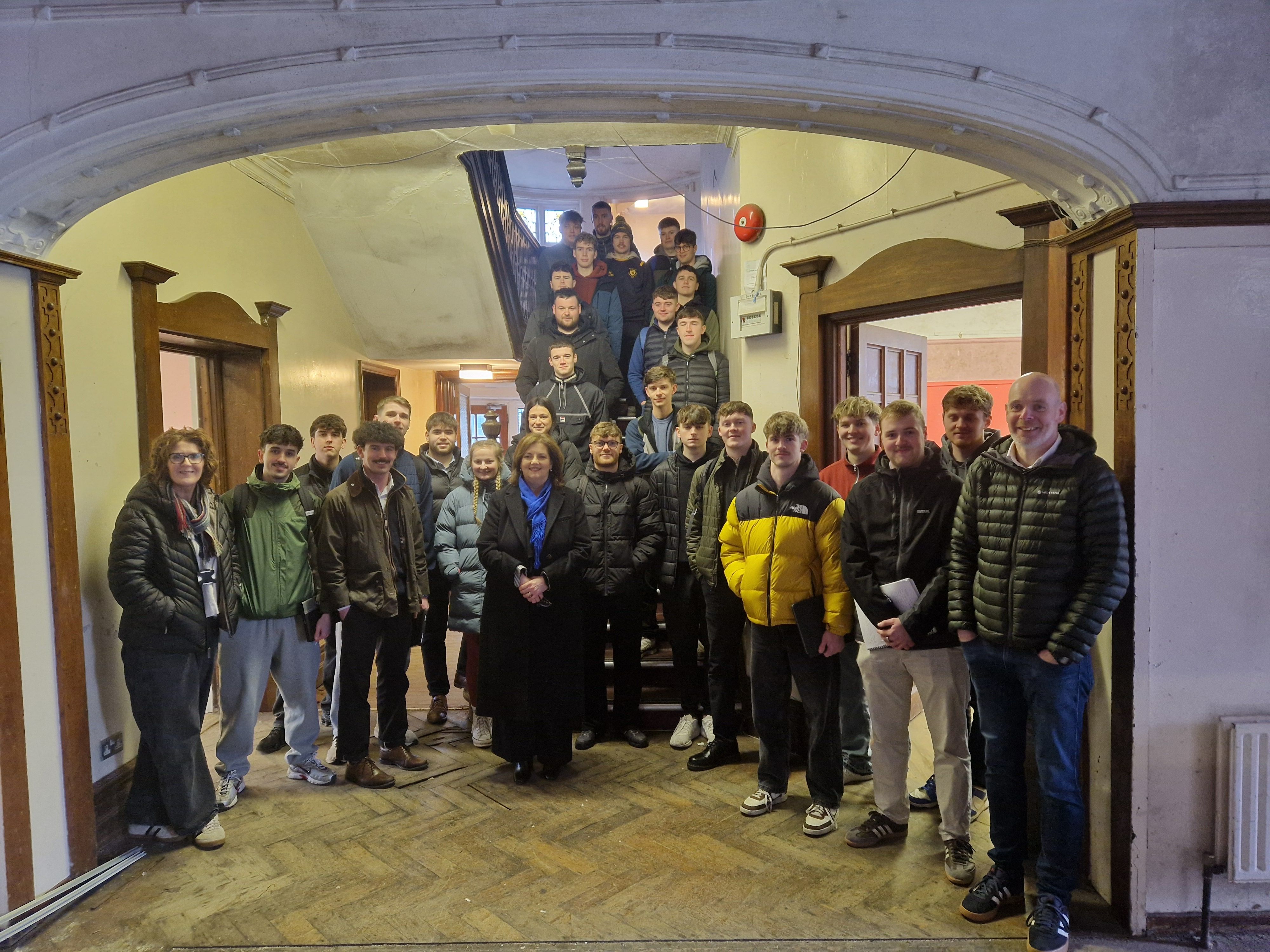 PROJECT: The students on a visit to Dominican College last week