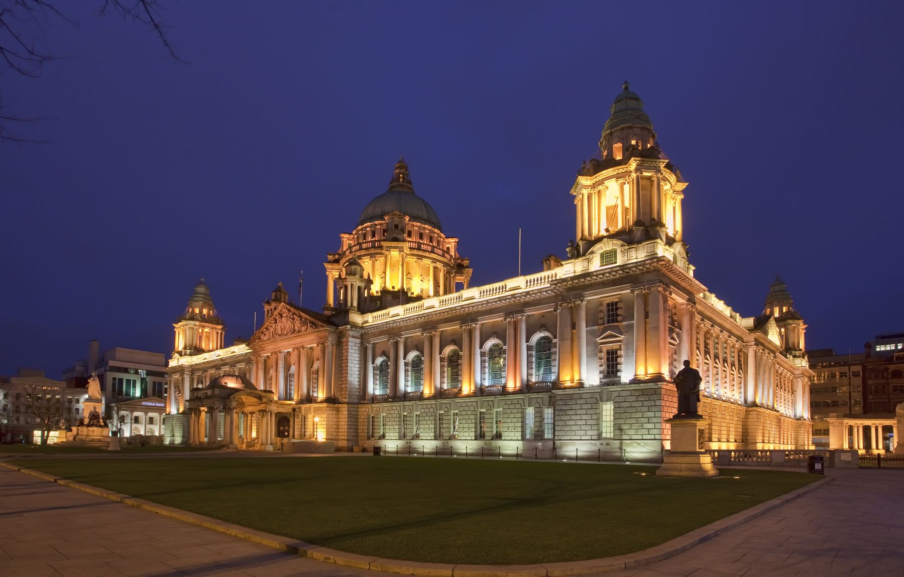 DAY OF REFLECTION: Belfast City Hall will be lit up in yellow to mark Covid-19 Day of Reflection 