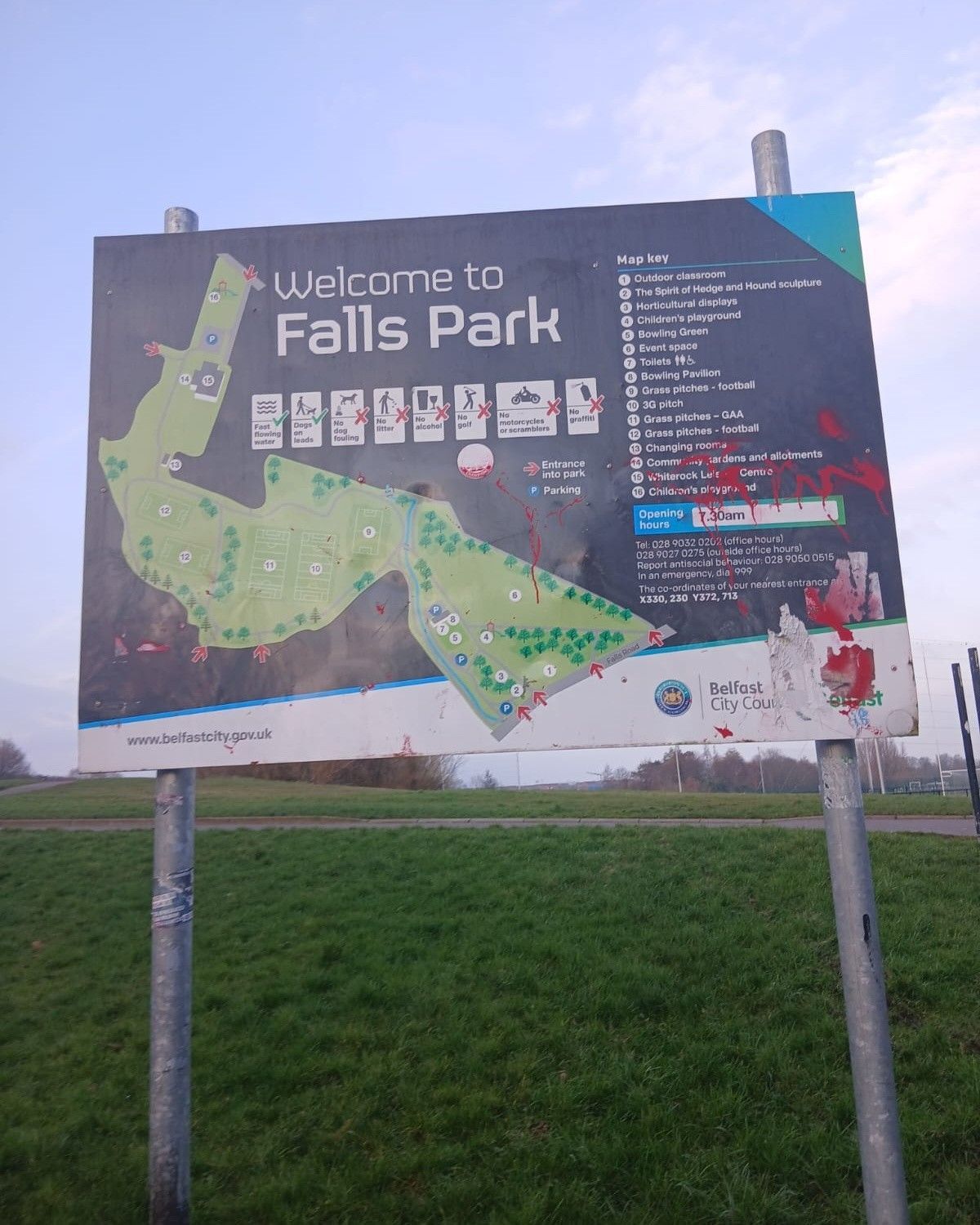 SCRAMBLERS CONCERN: Falls Park in West Belfast