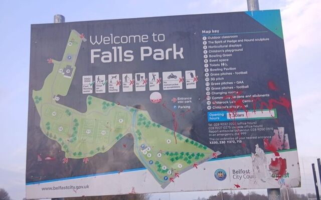 Councillor hits out after scramblers tear up Falls Park