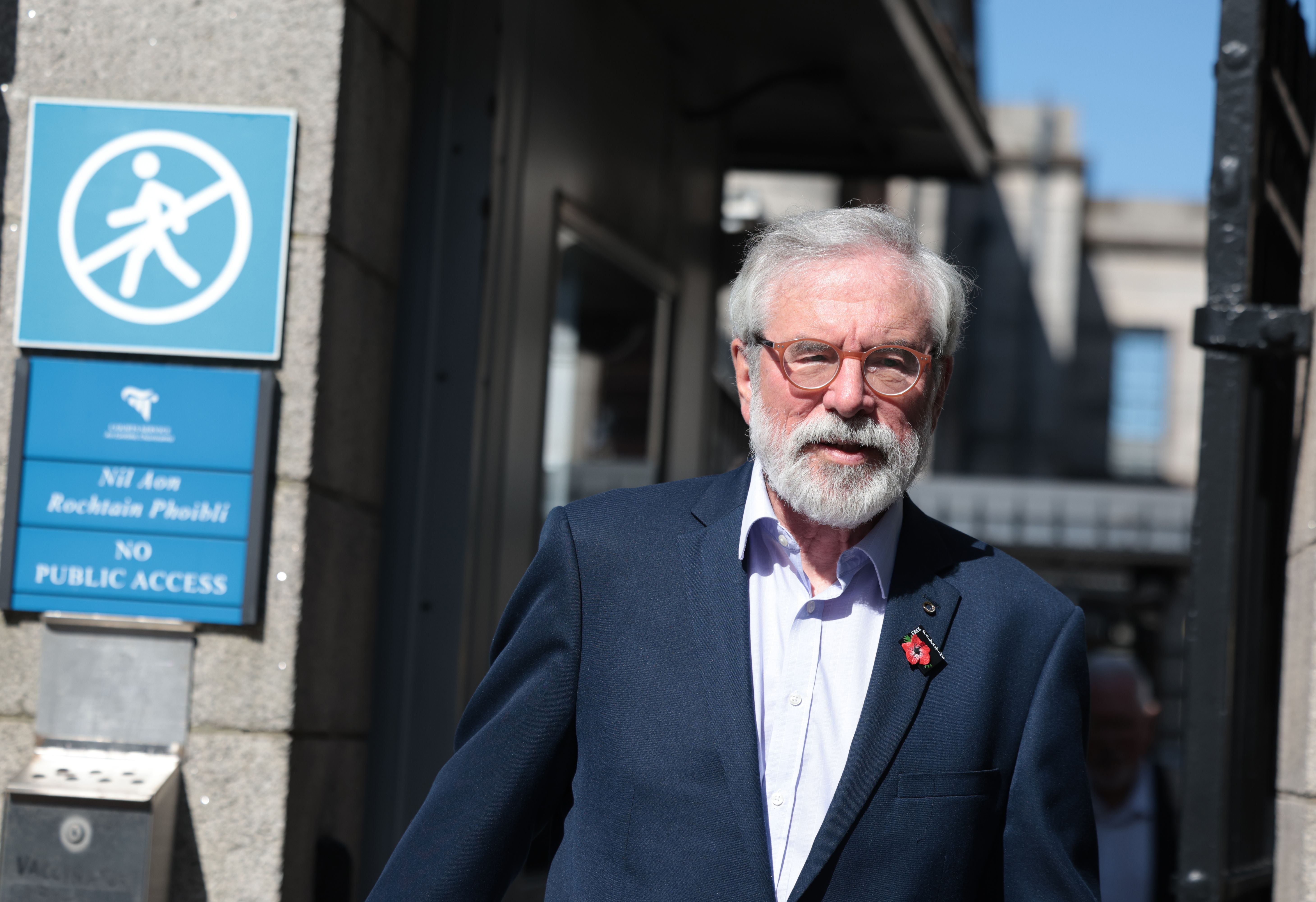 COURT: Former Sinn Féin president Gerry Adams