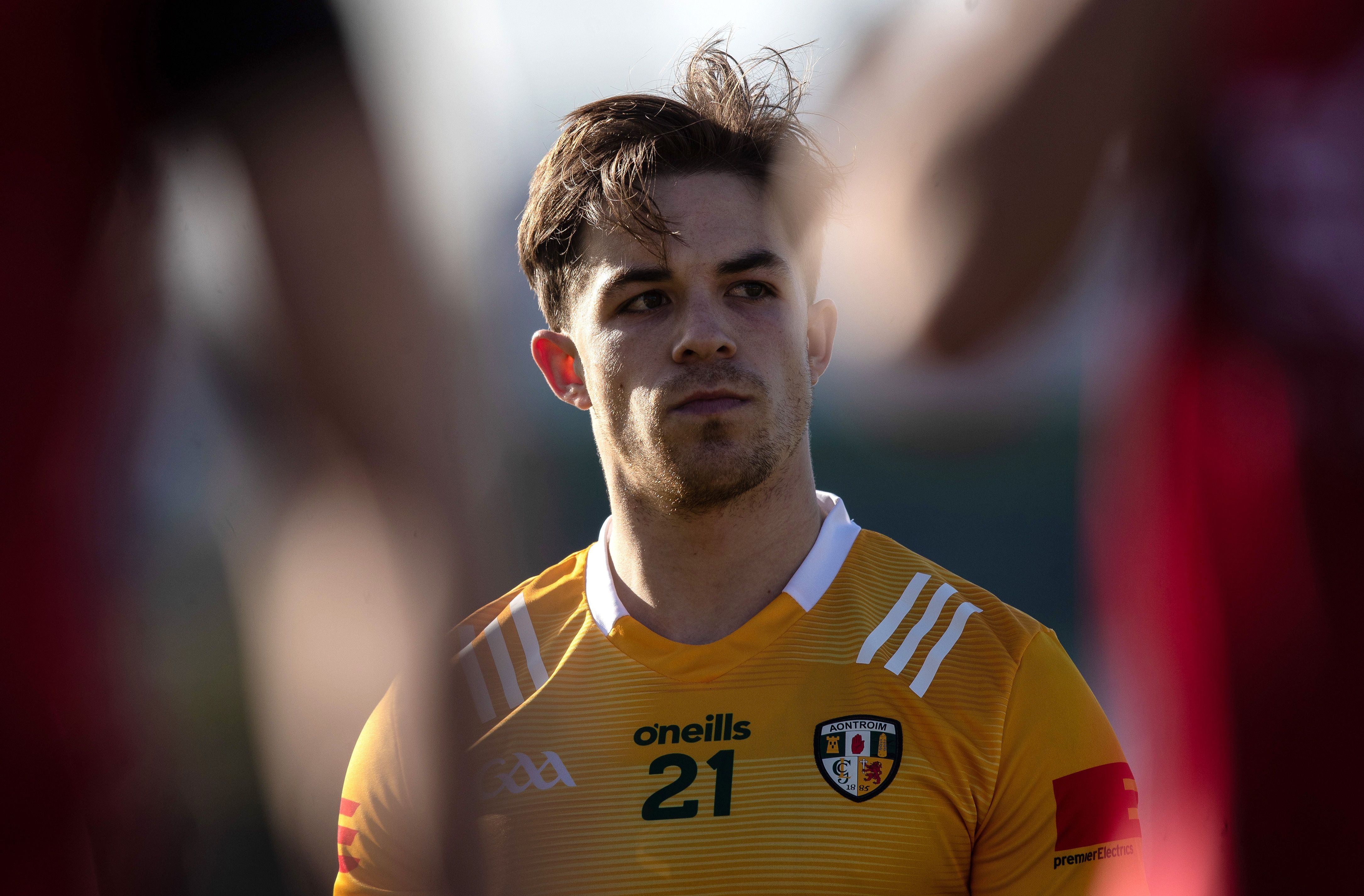 LOOKING AHEAD: Antrim captain Eoghan McCabe believes the Saffrons still have a fighting chance