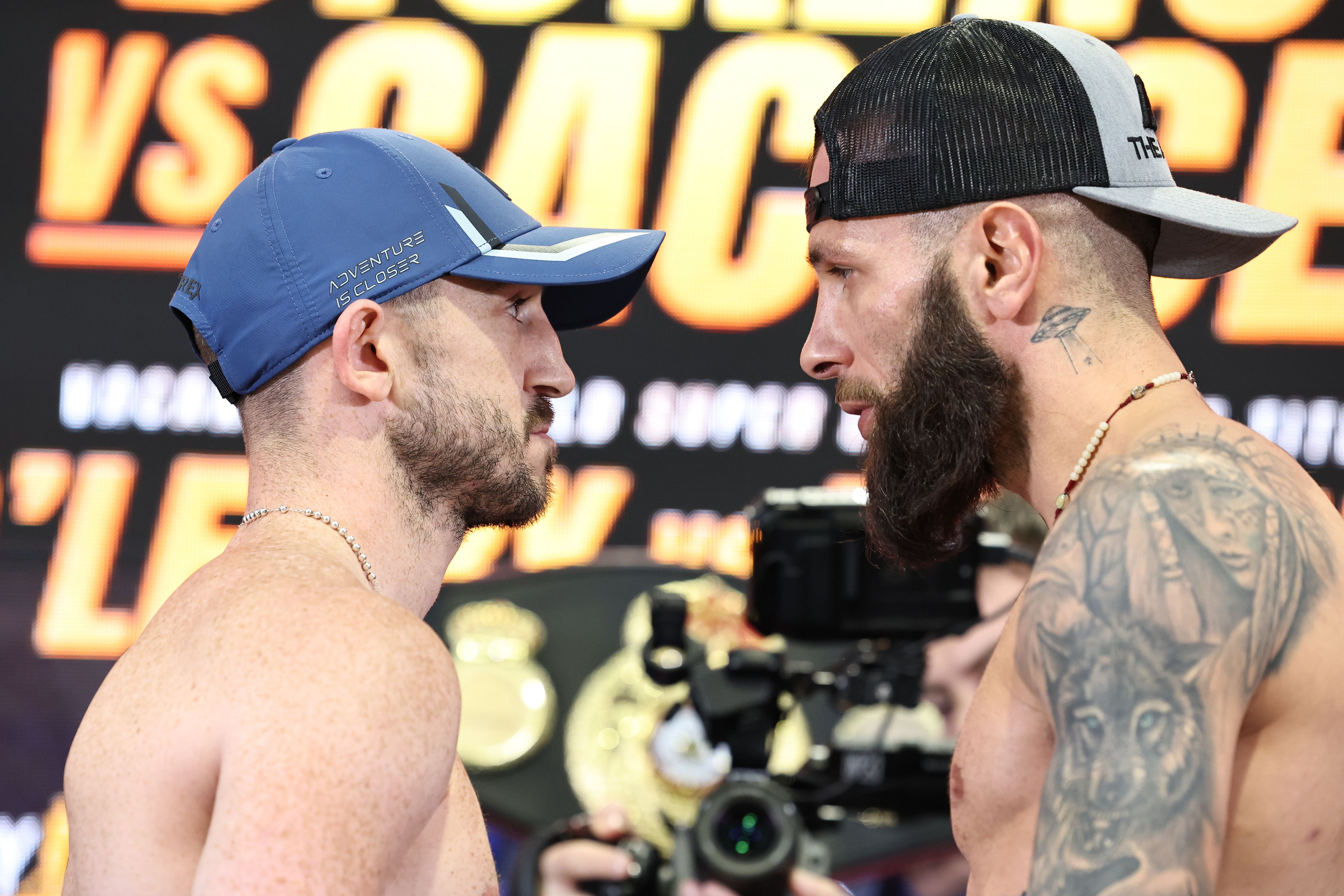 FACE-OFF: Jazza Dickens and Anthony Cacace at weight in