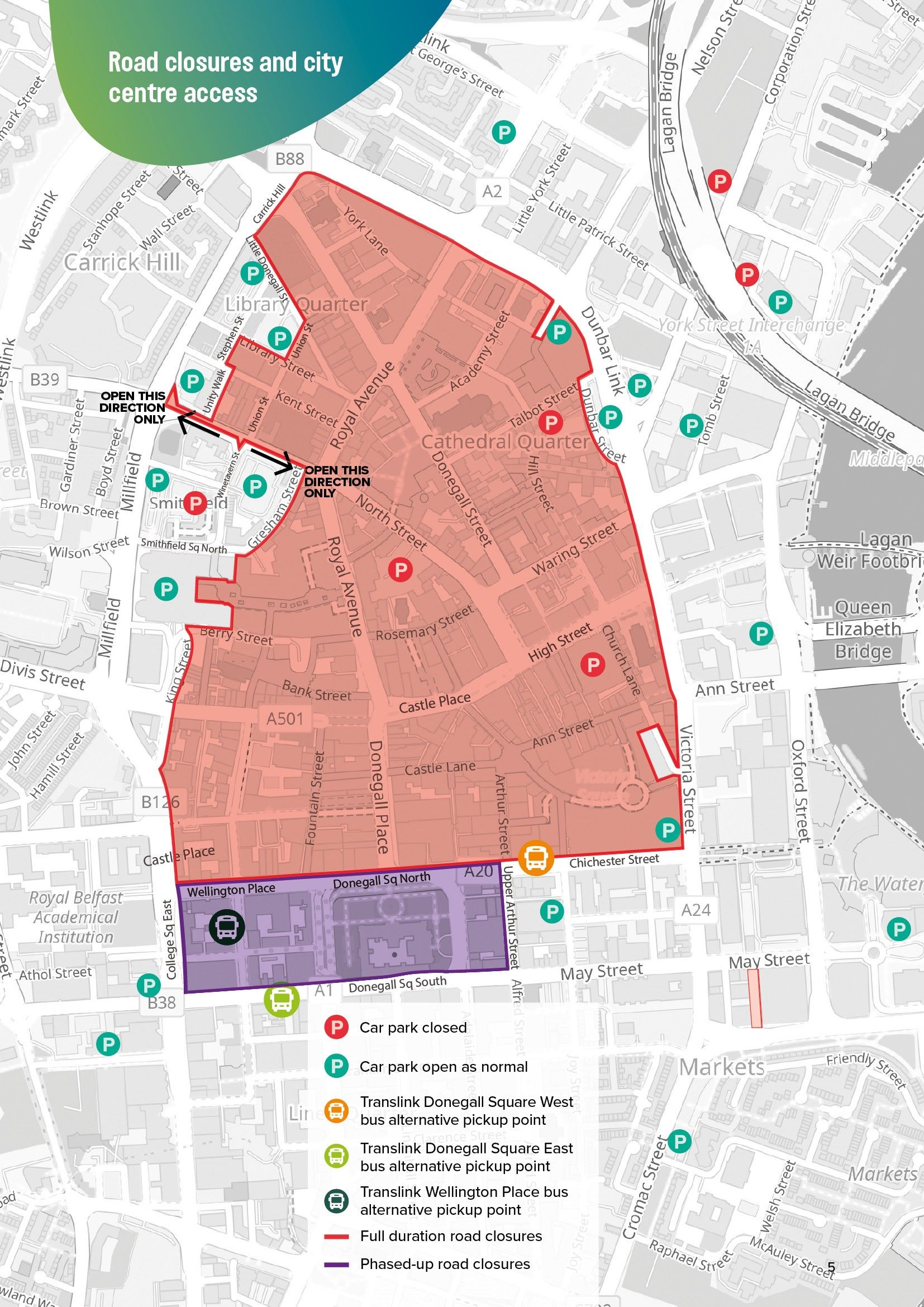 They Don T Come Much Bigger Than This Of Belfast Road Closures And City Centre Access Map March 2026 