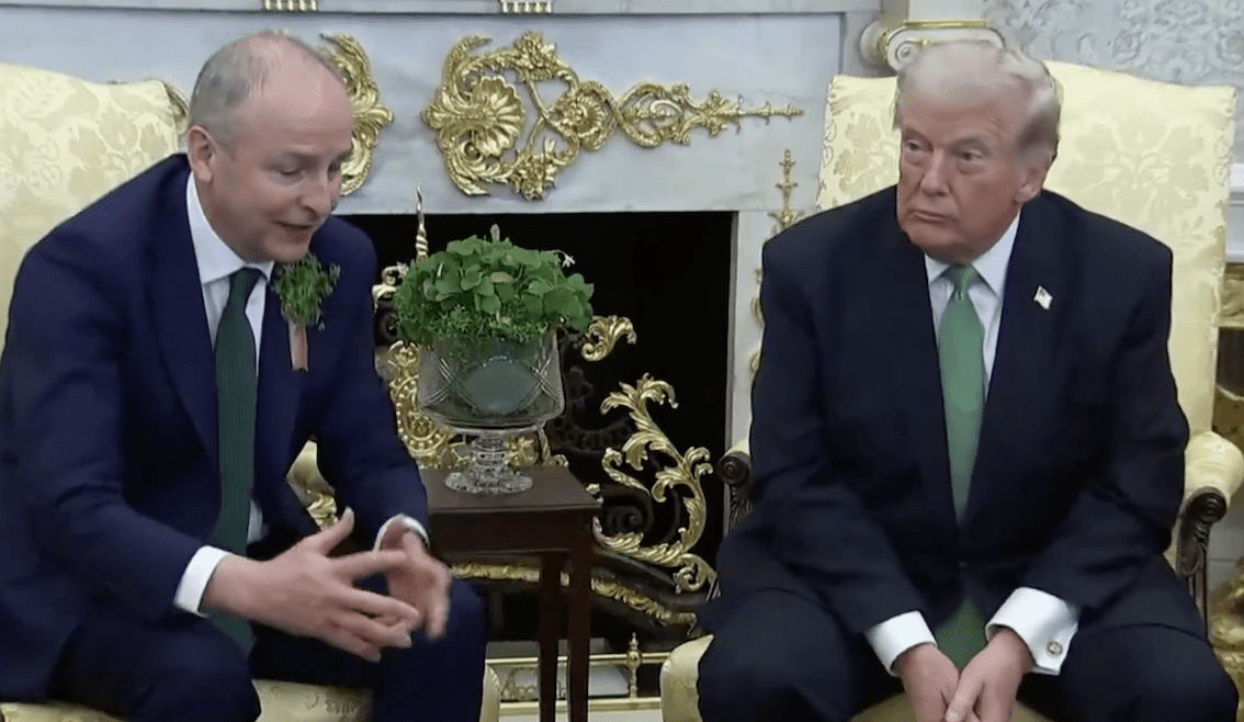 SHAMROCK SUMMIT: Taoiseach Micheál Martin outflanked by President Trump on Irish unity?