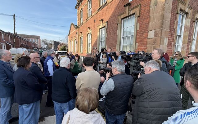 WATCH: Gerry Adams addresses press after court action collapses