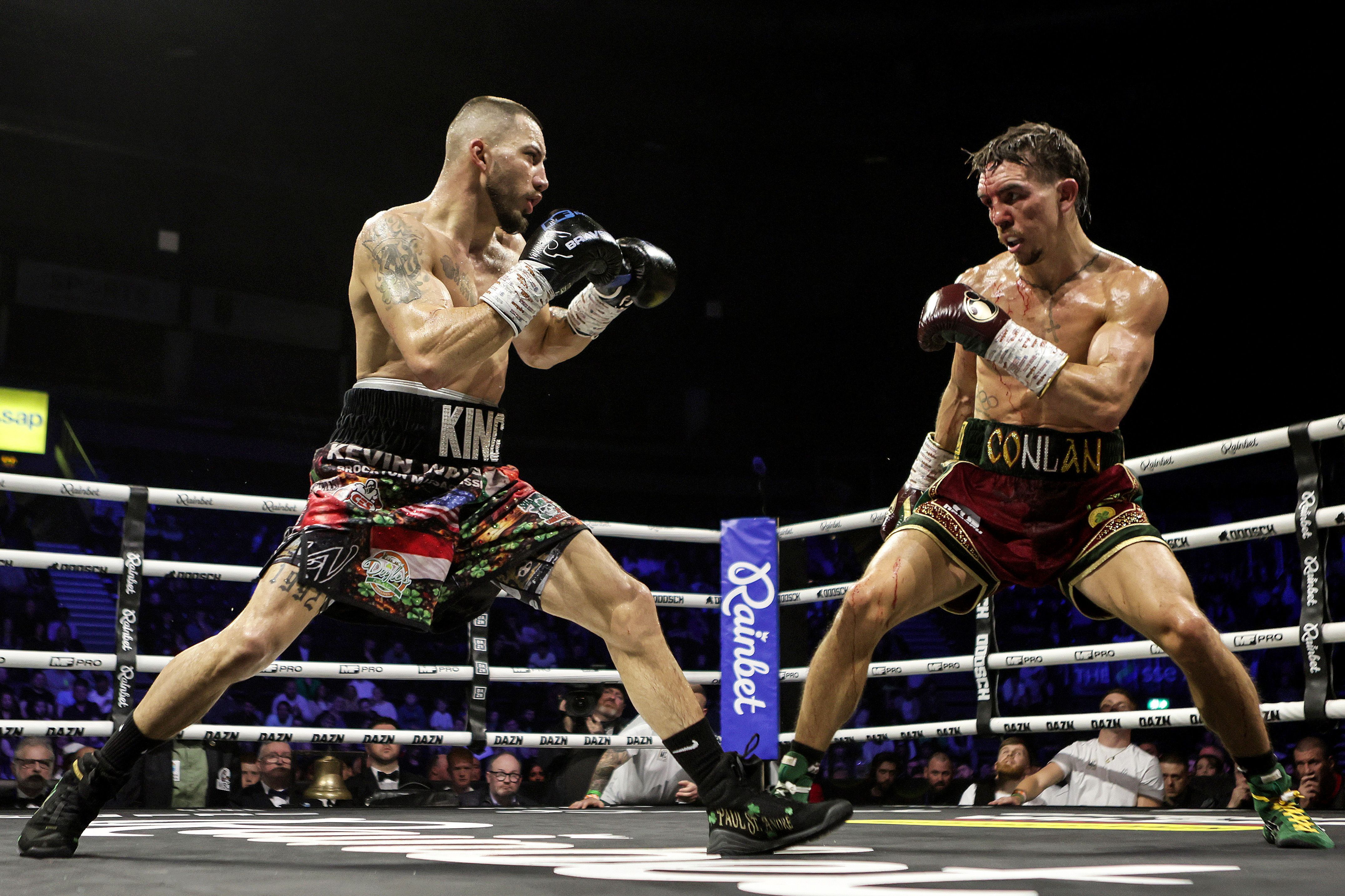 ALWAYS A CHAMP: Michael Conlan in action on Friday
